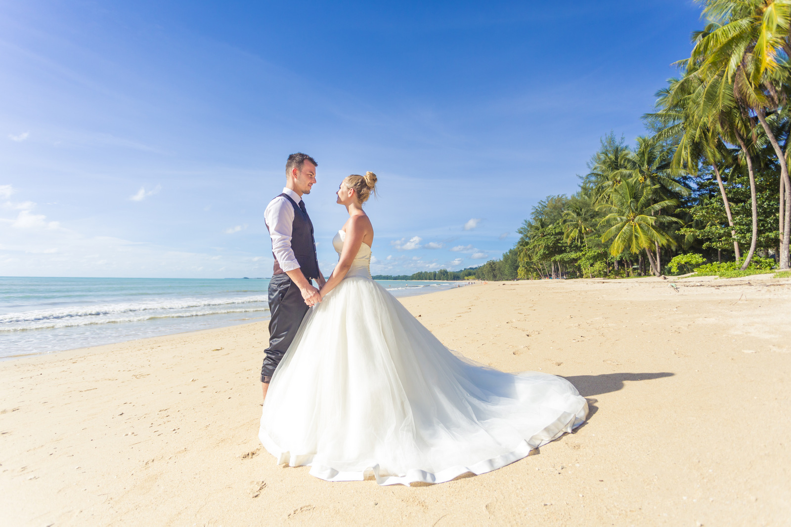 post wedding photo session at khao lak Phang nga Thailand