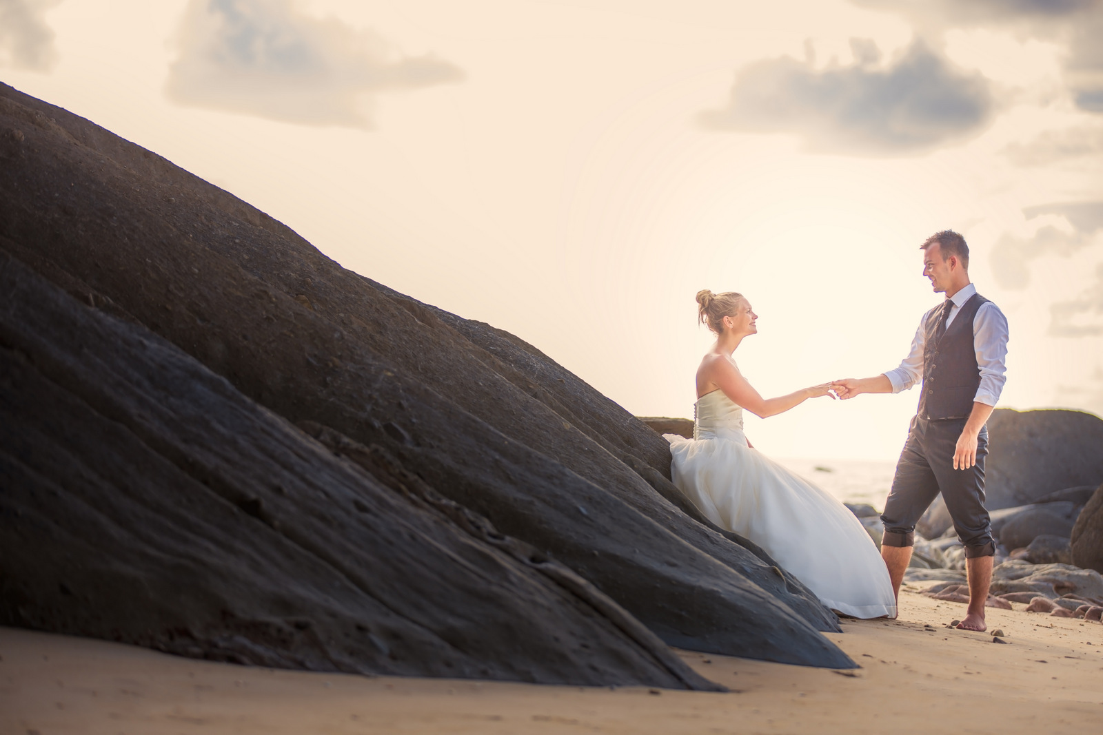 post wedding photo session at khao lak Phang nga Thailand