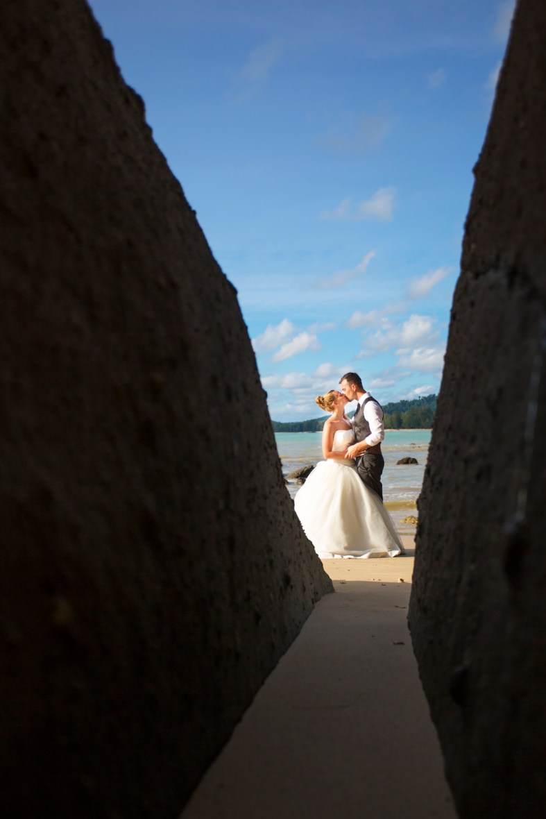 post wedding photo session at khao lak Phang nga Thailand