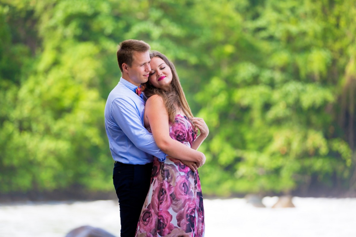engagement photoshoot at small sandy beach khao lak Phan nga