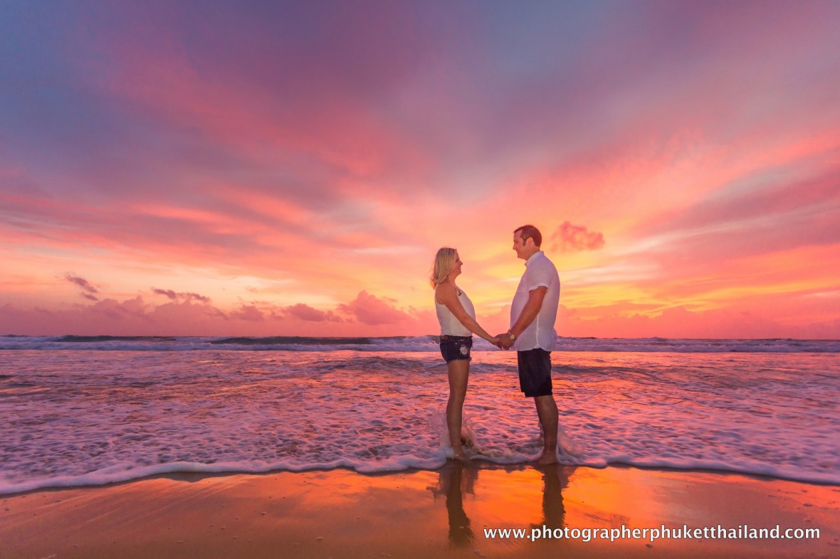 family photoshoot at karon beach phuket thailand