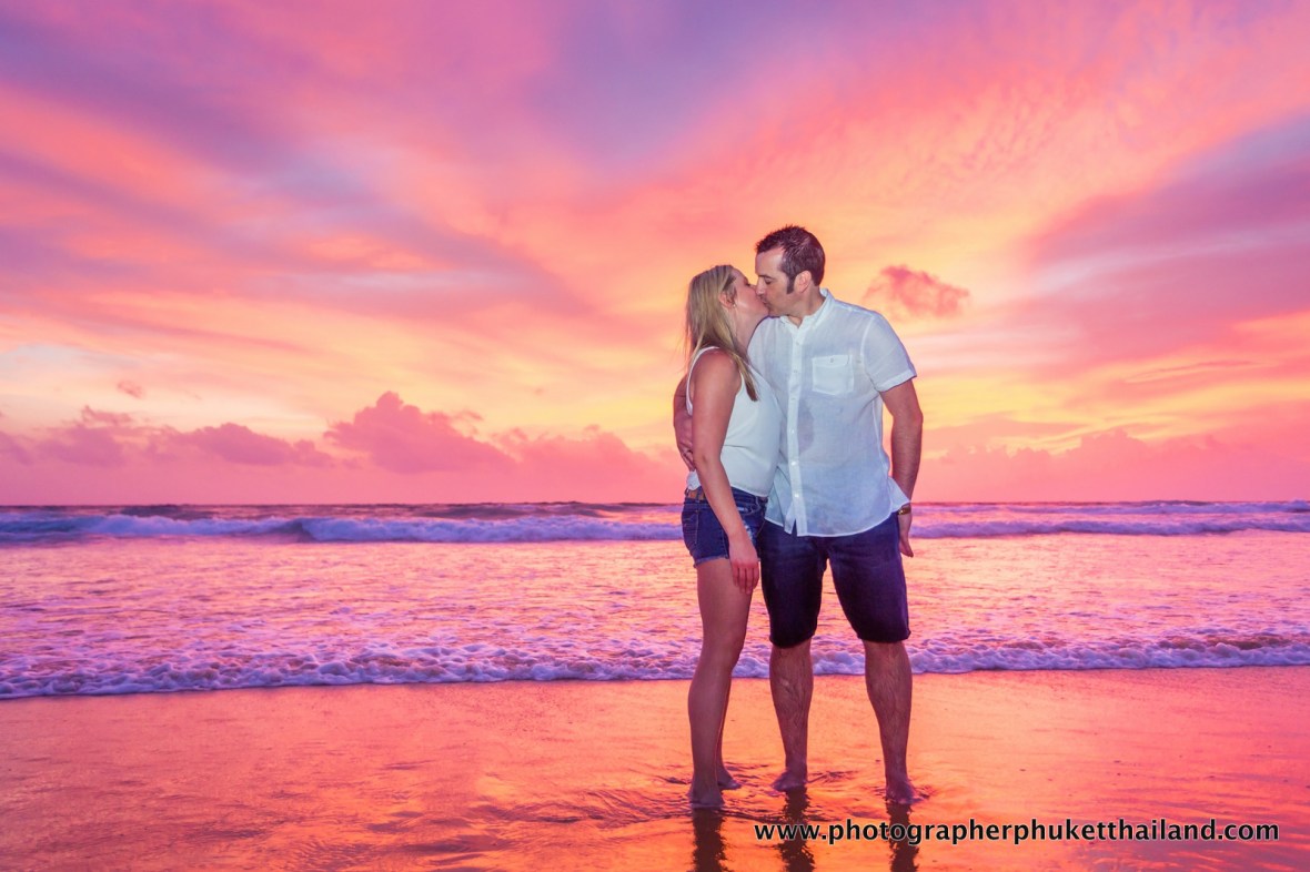 family photoshoot at karon beach phuket thailand