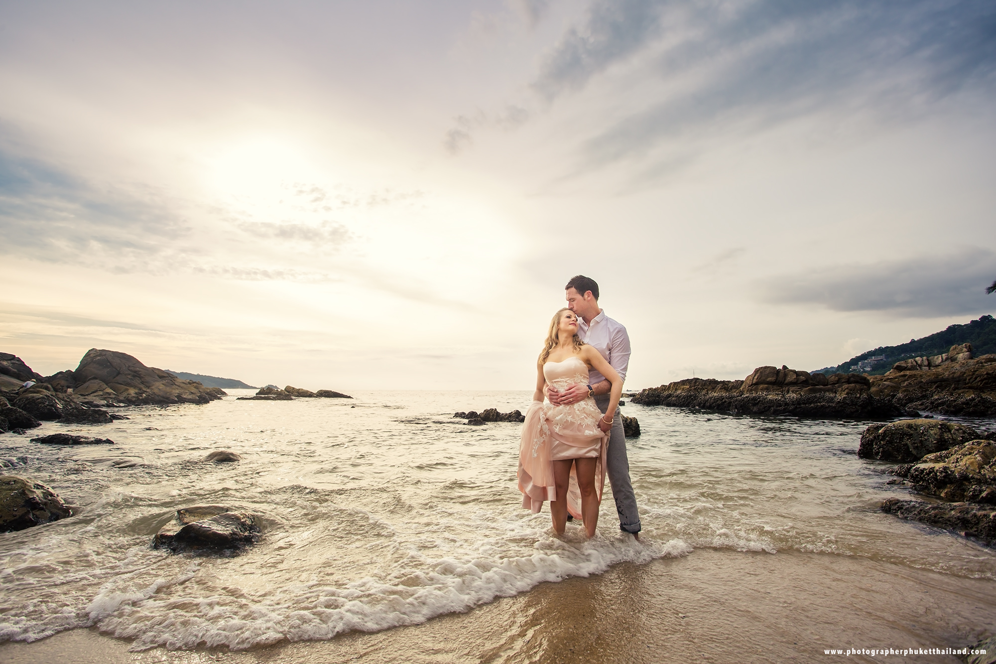 couple photoshoot at Kalim beach Phuket