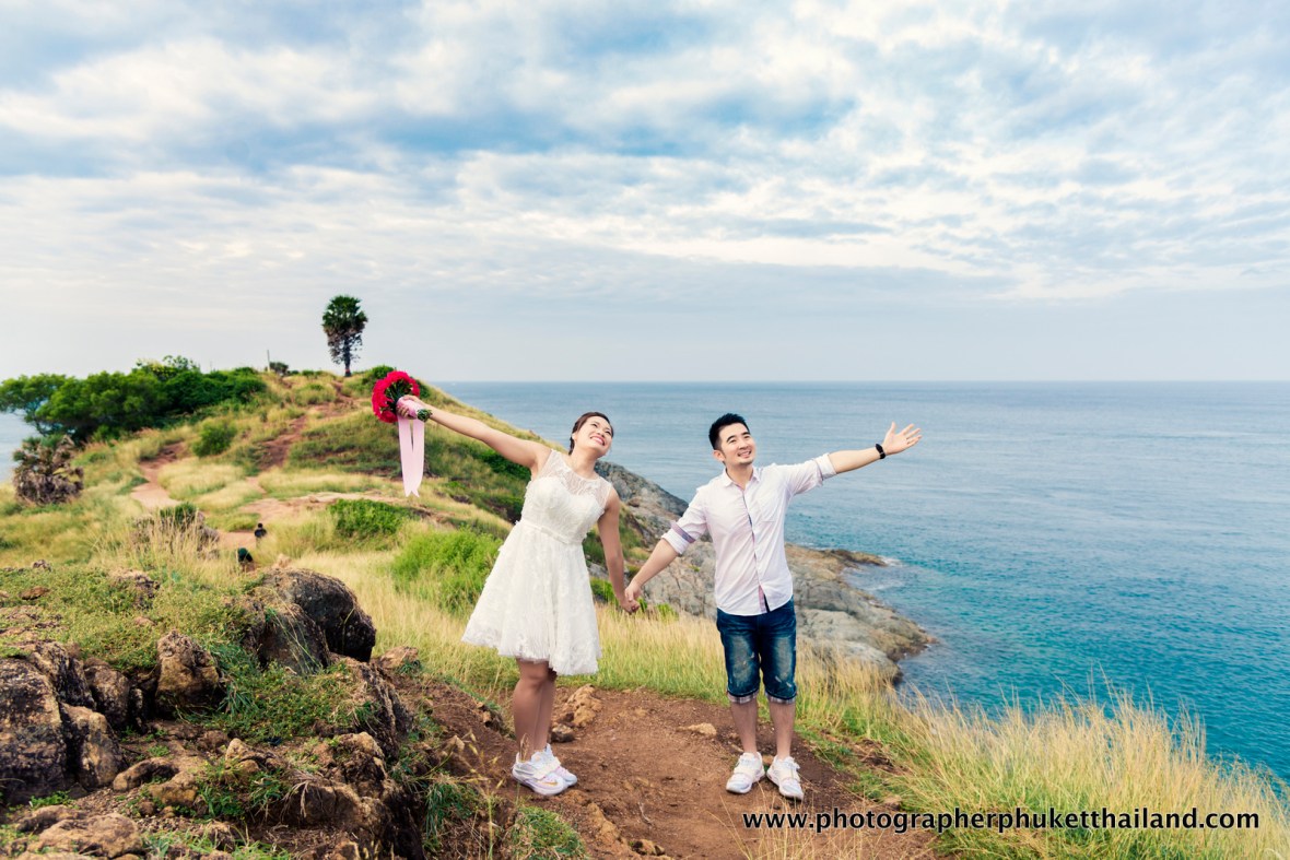 pre wedding photoshoot at promthep cape phuket thailand