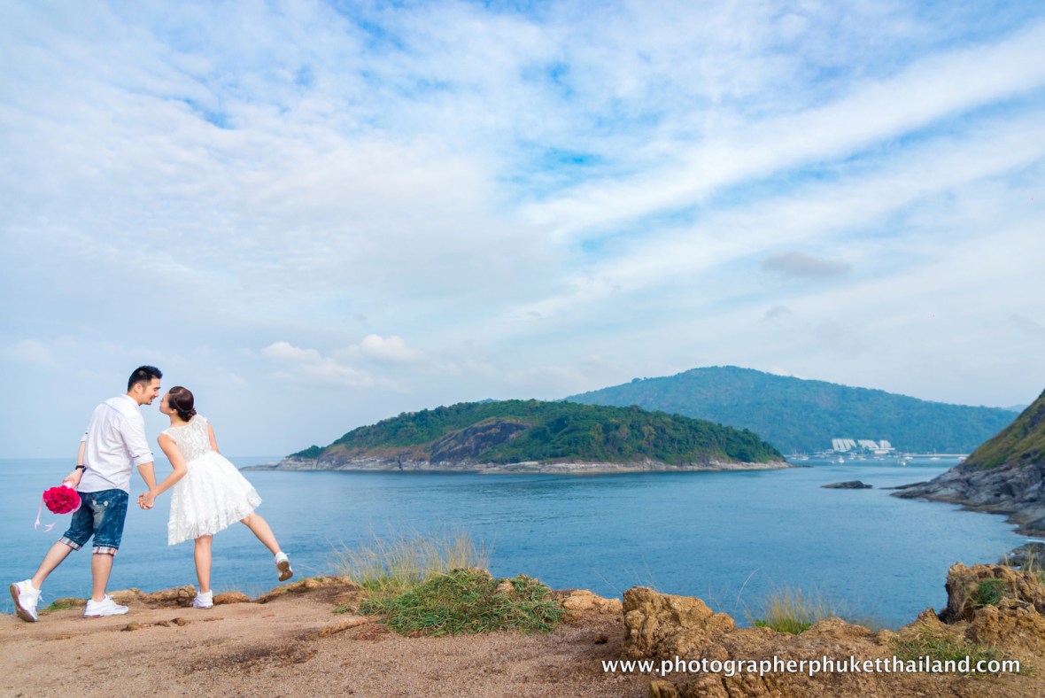 pre wedding photoshoot at promthep cape phuket thailand