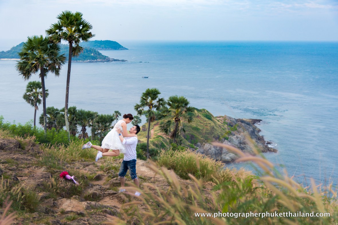 pre wedding photoshoot at promthep cape phuket thailand