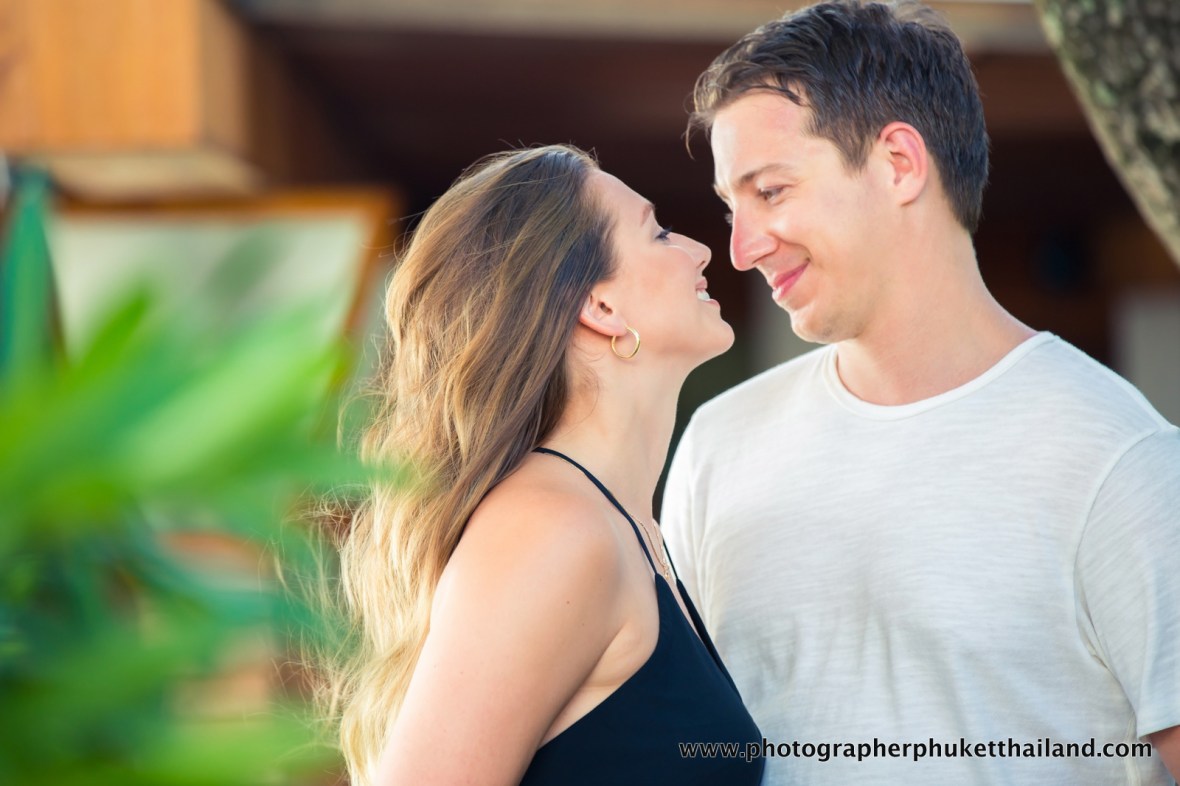 couple photo shooting at kata noi beach Phuket