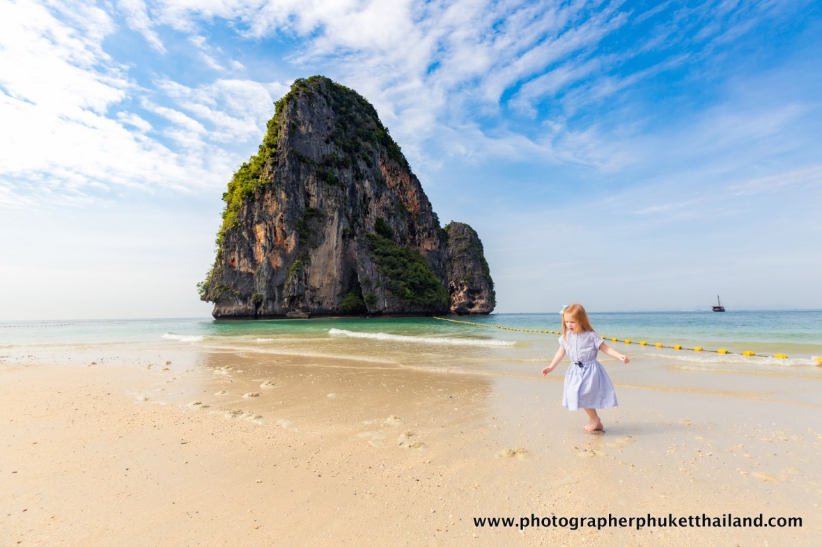family photo shooting at pra nang cave beach Krabi