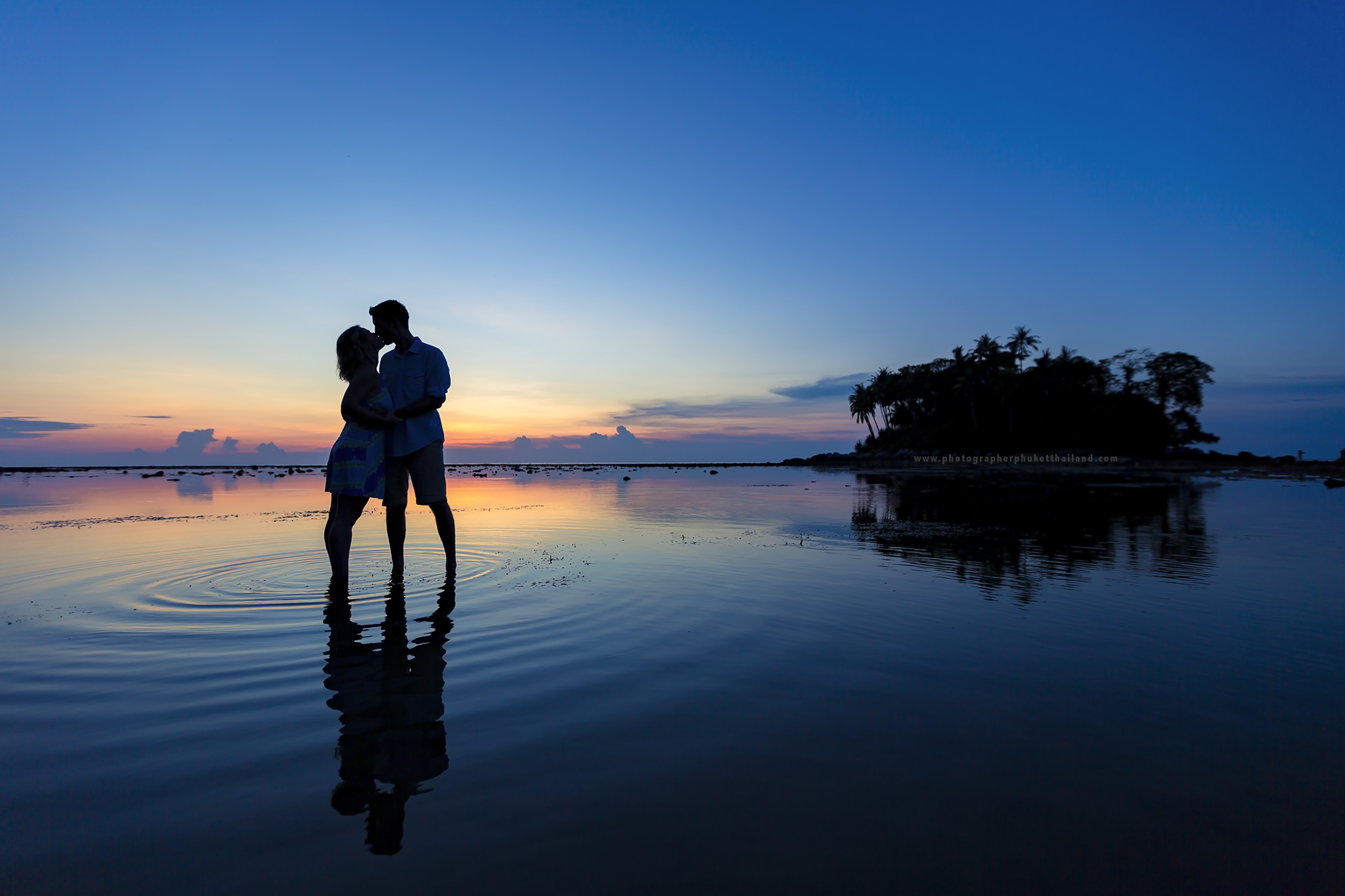 Honeymoon couple photoshoot at koh pling Nai yang beach Phuket