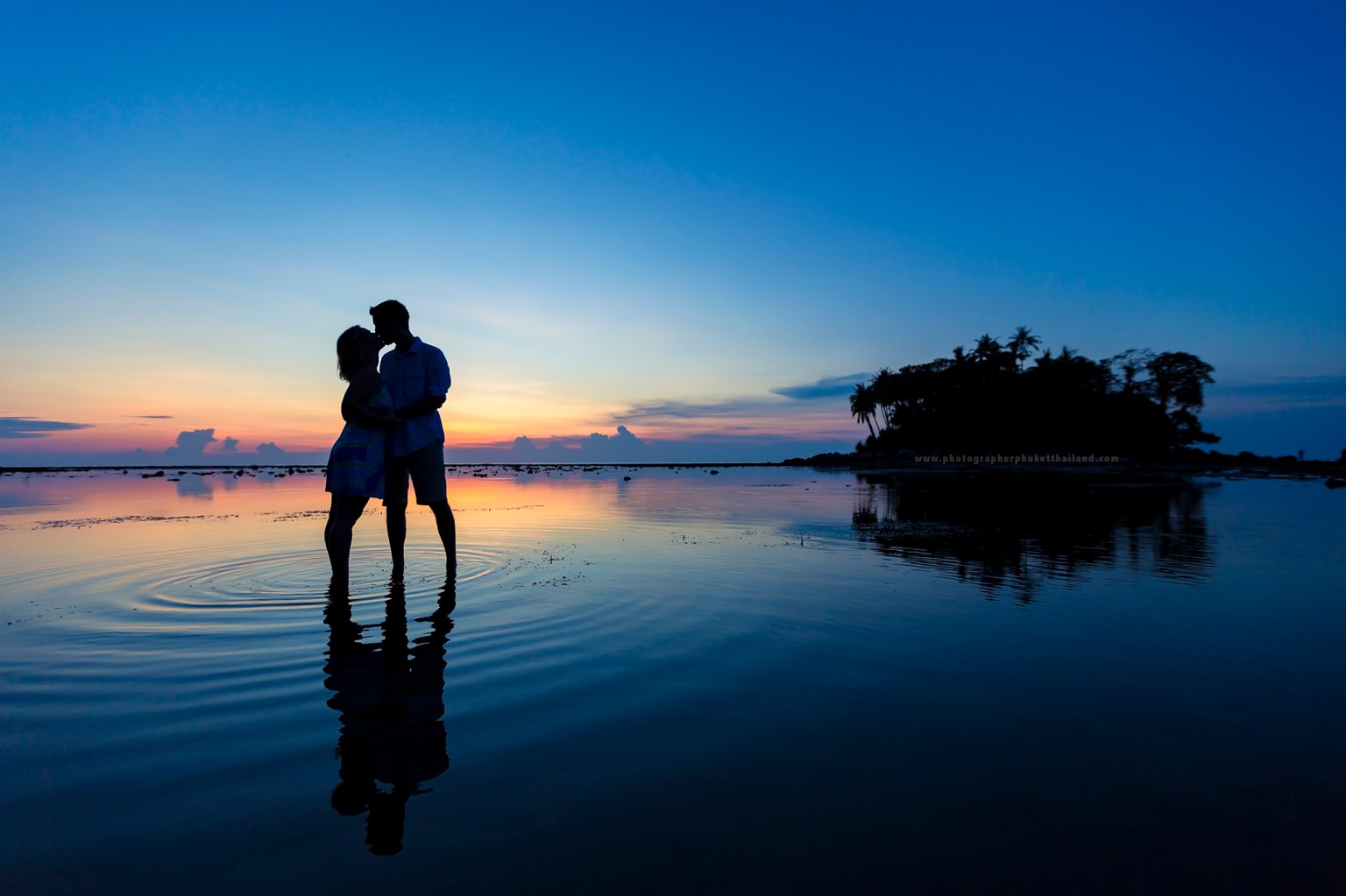 Honeymoon couple photoshoot at koh pling Nai yang beach Phuket