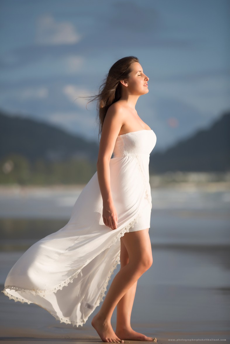 portrait photoshoot at patong beach phuket thailand