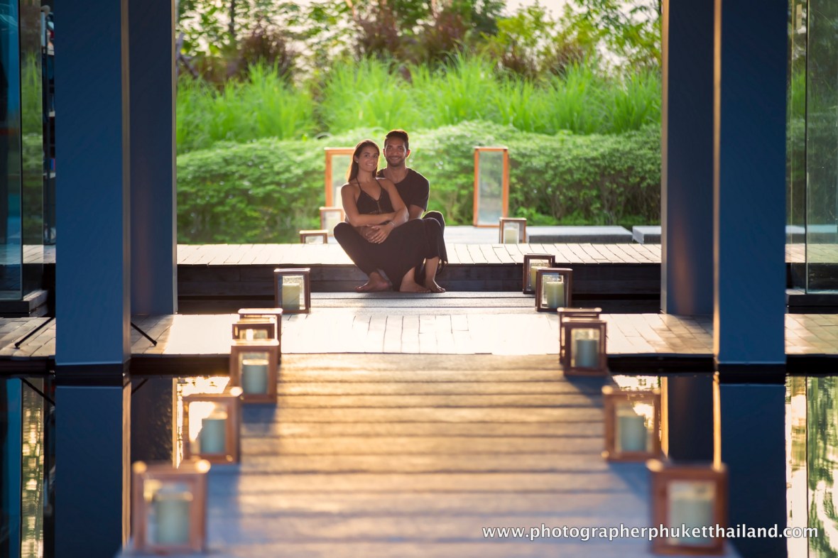 couple photoshoot at como point yamu Phuket