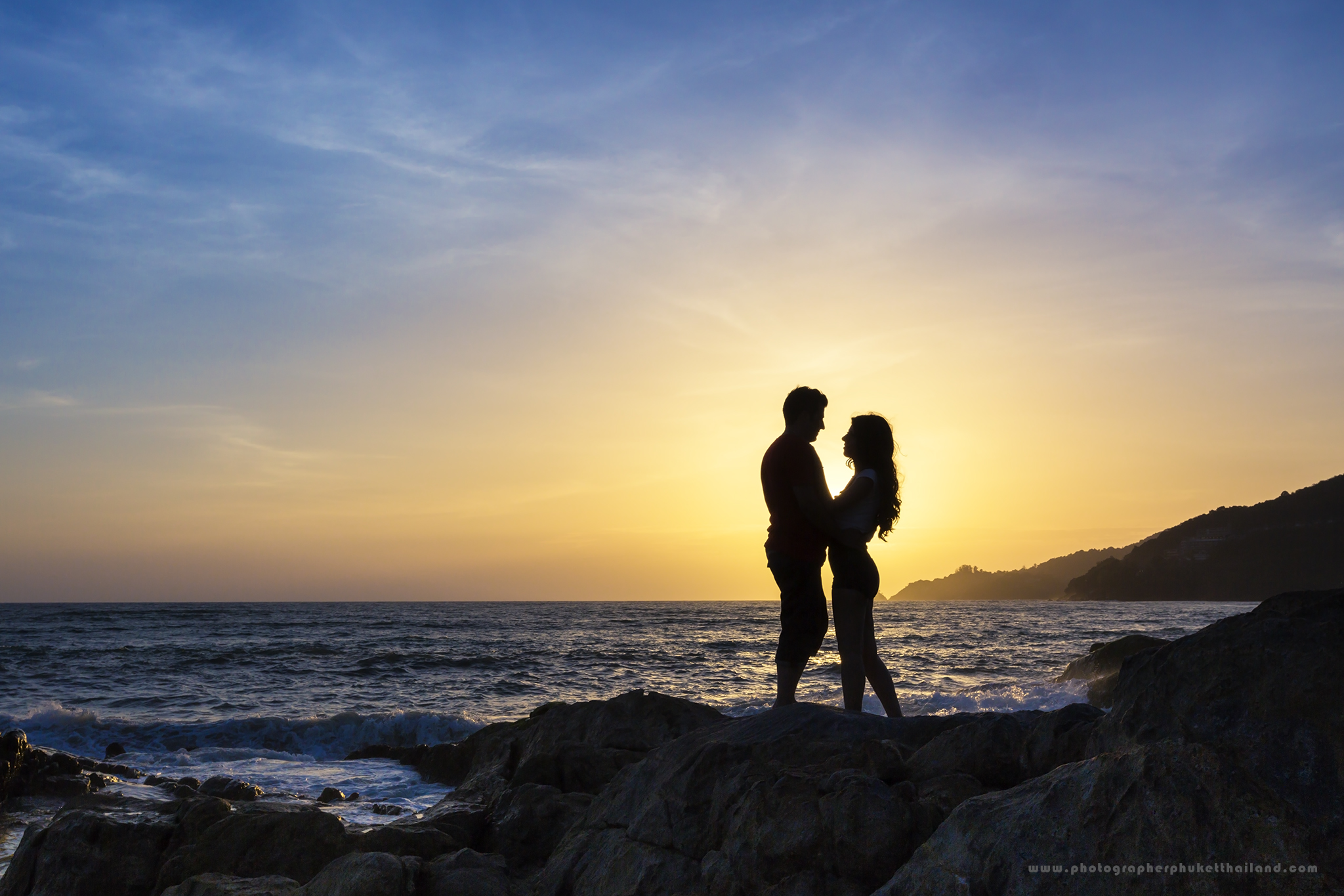 Engagement photoshoot at kalim beach Phuket