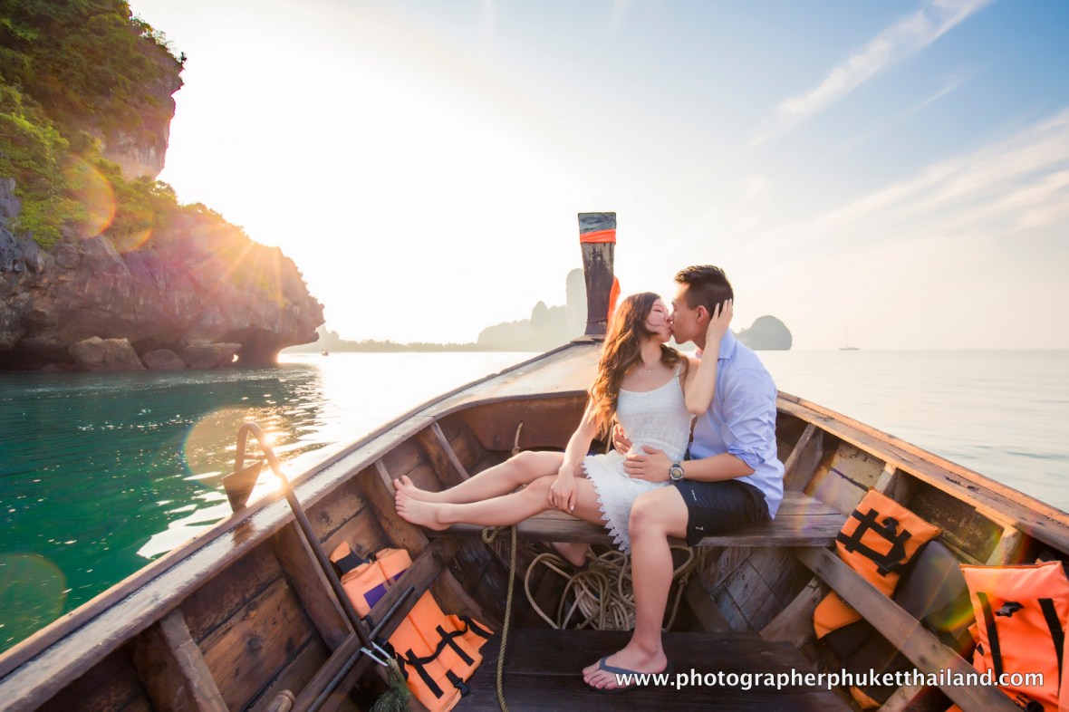 couple photoshoot at Railay beach Krabi Thailand