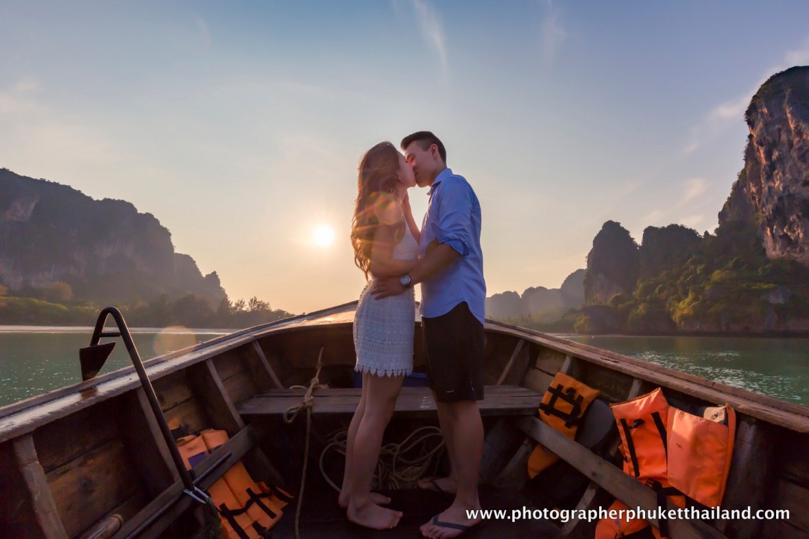 couple photoshoot at Railay beach Krabi Thailand
