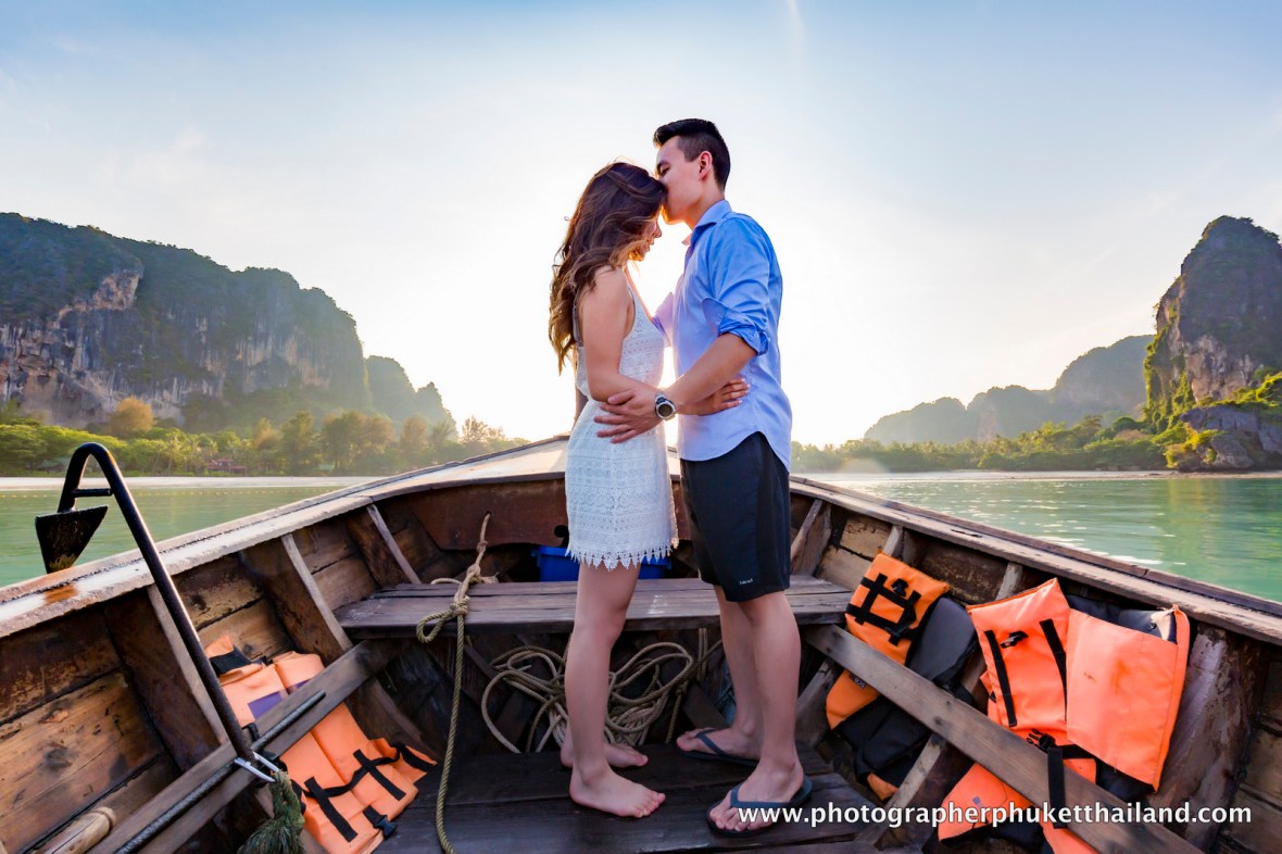 couple photoshoot at Railay beach Krabi Thailand