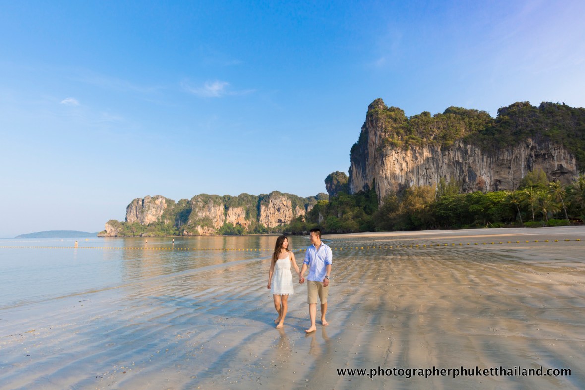 couple photoshoot at Railay beach Krabi Thailand