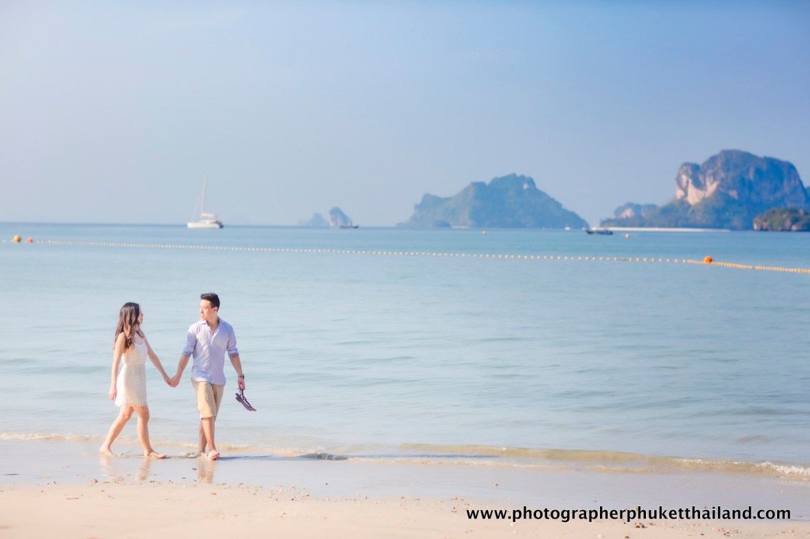 couple photoshoot at Railay beach Krabi Thailand