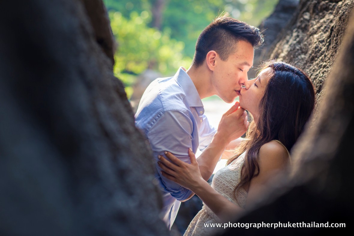 couple photoshoot at Railay beach Krabi Thailand