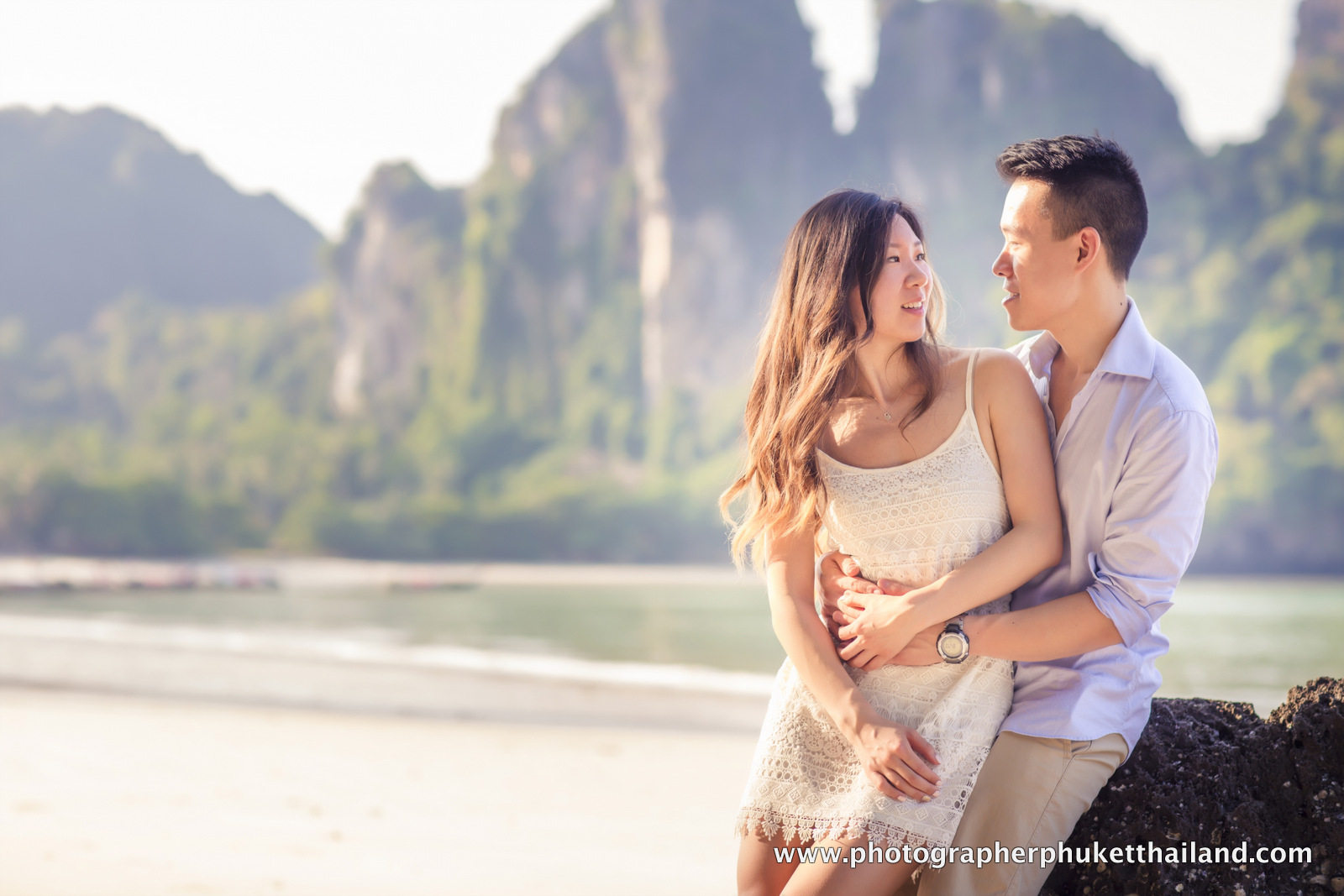 couple photoshoot at Railay beach Krabi Thailand