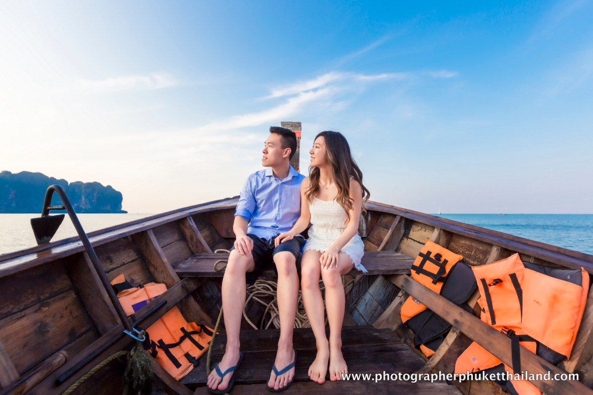 couple photoshoot at Railay beach Krabi Thailand