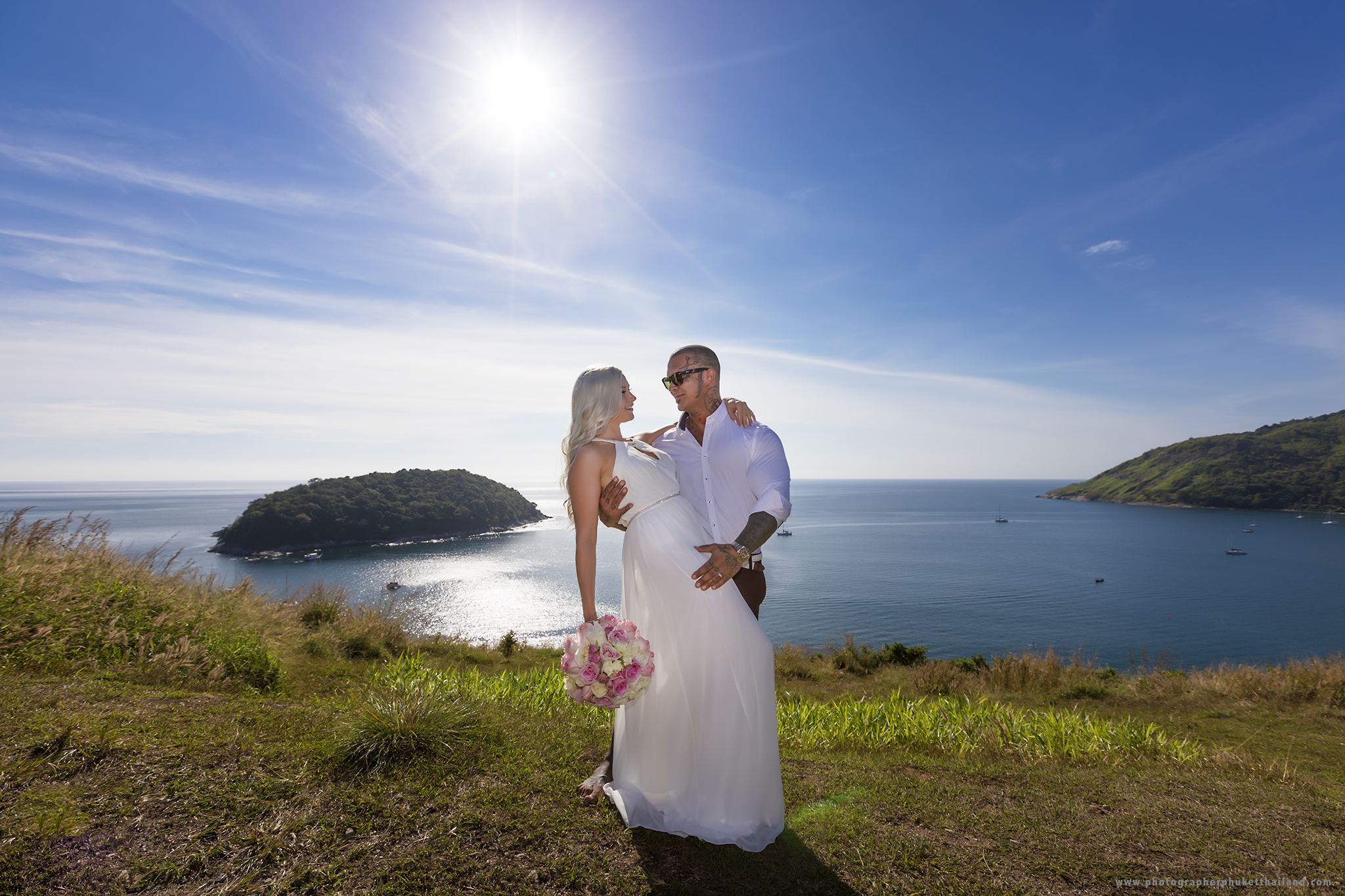 post wedding photoshoot at windmill viewpoint phuket