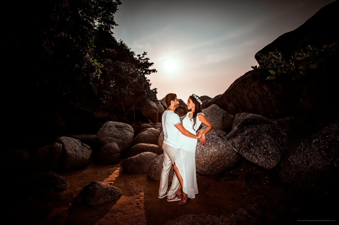 honeymoon photoshoot at kata noi phuket
