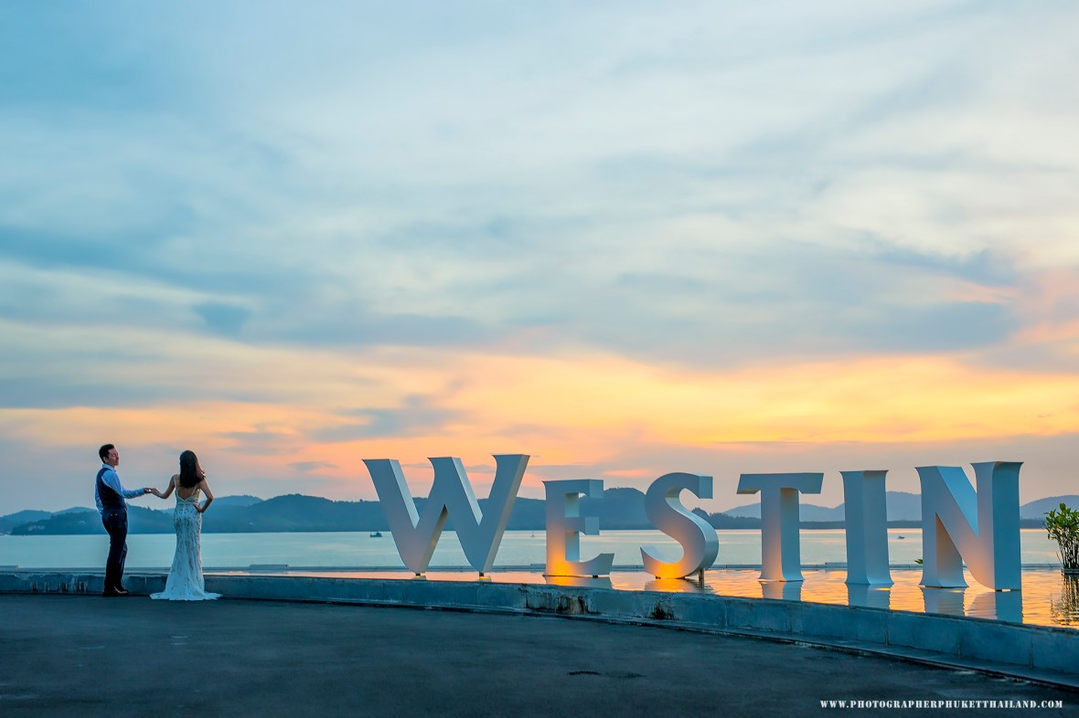 wedding photoshoot at westin siray bay phuket