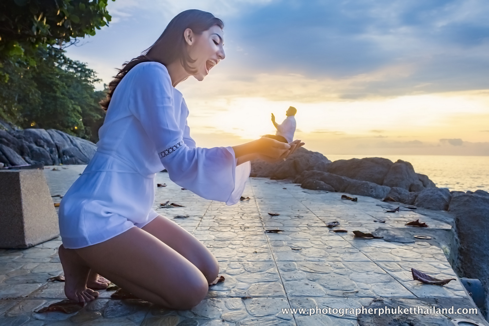 Honey moon couple photoshoot at surin beach phuket