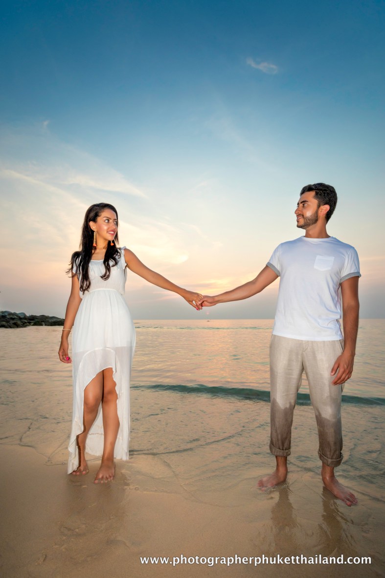 Honeymoon couple photoshoot at kata noi phuket thailand