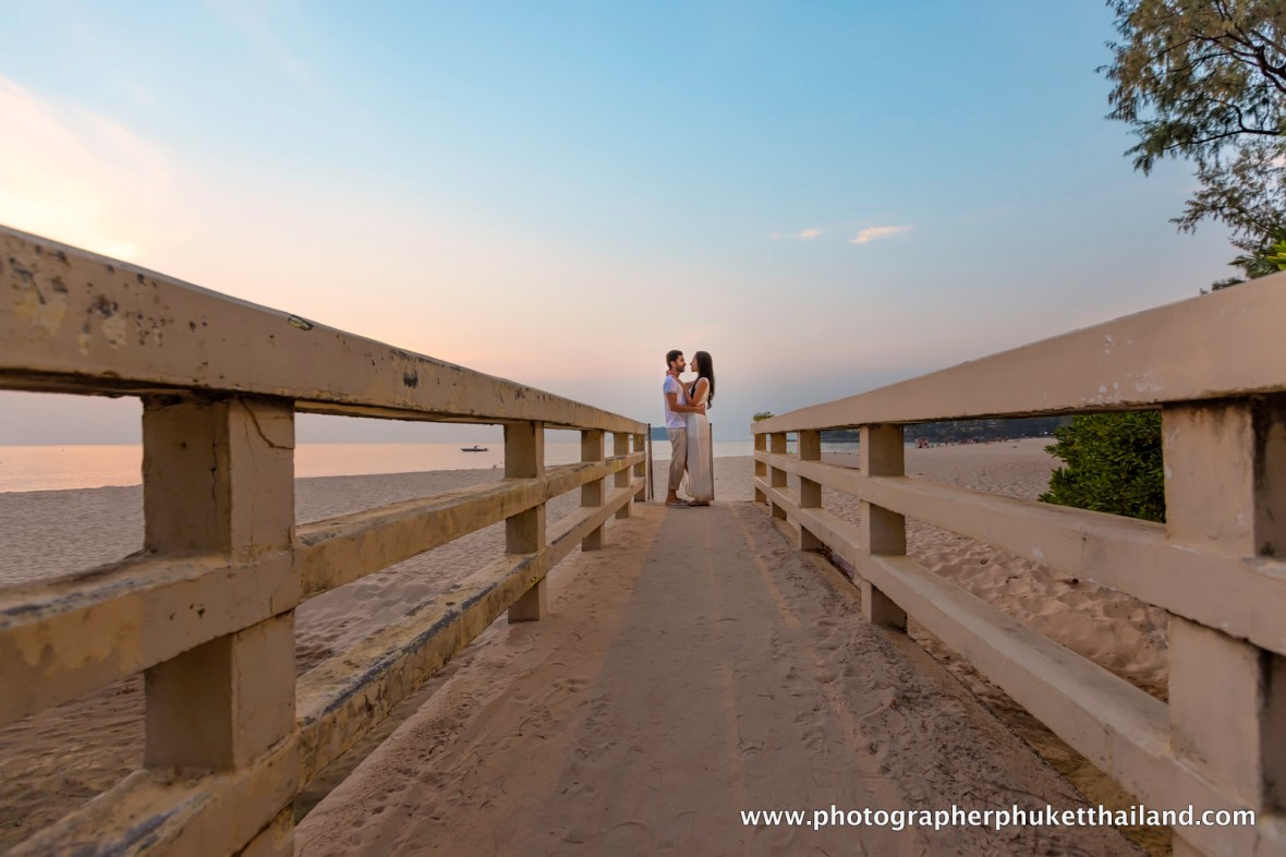 Honeymoon couple photoshoot at kata noi phuket thailand