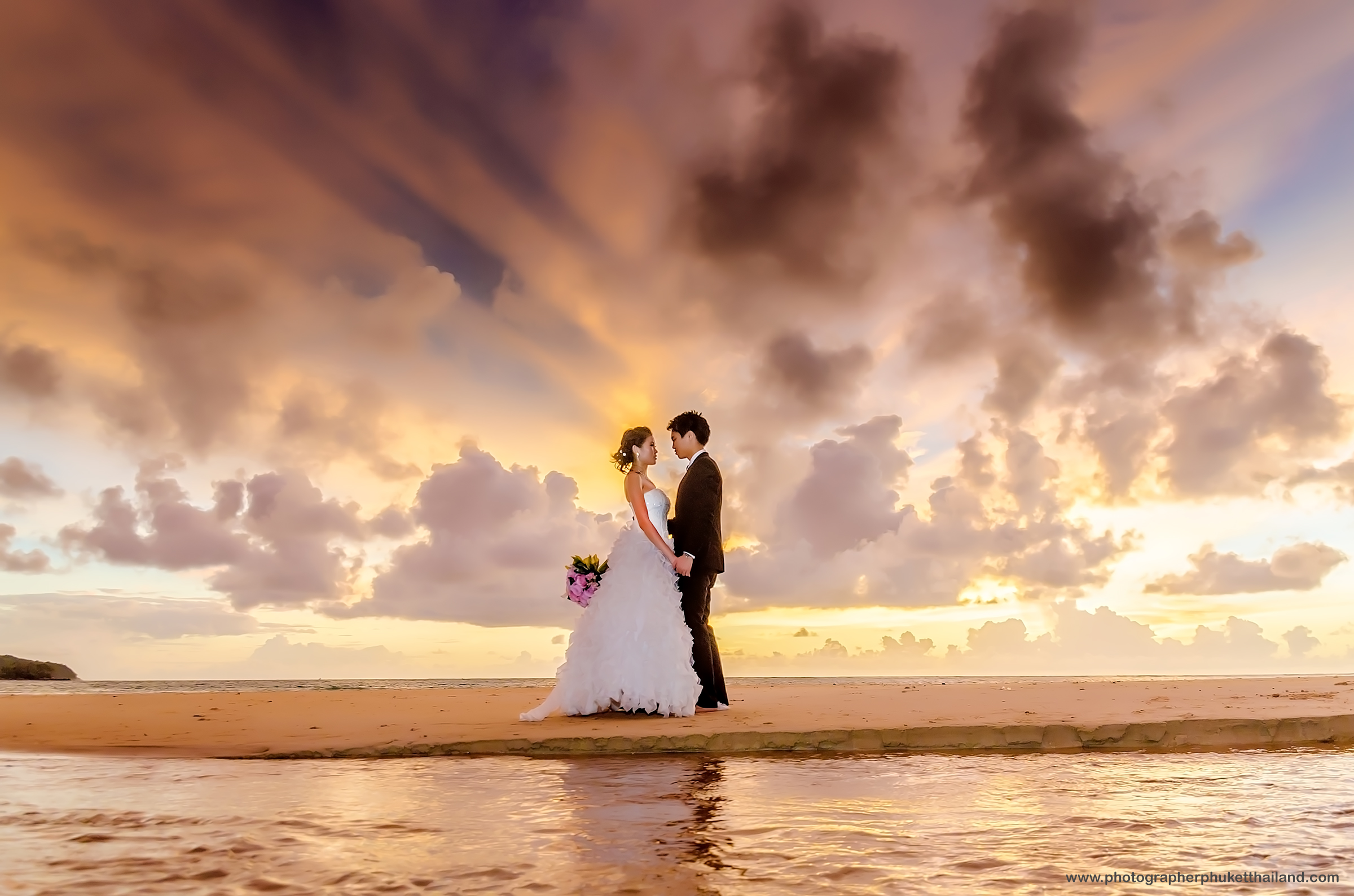 pre wedding photoshoot at nai yang beach thailand