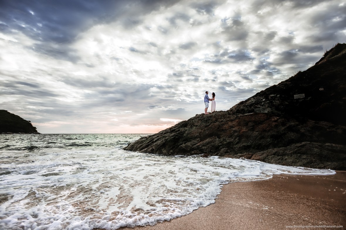 Honeymoon photoshoot at yanui beach phuket thailand