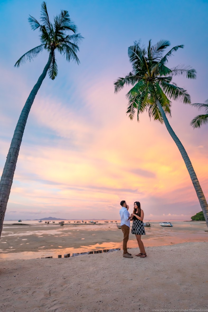 marriage proposal photoshoot at Saii Phi Phi island Village