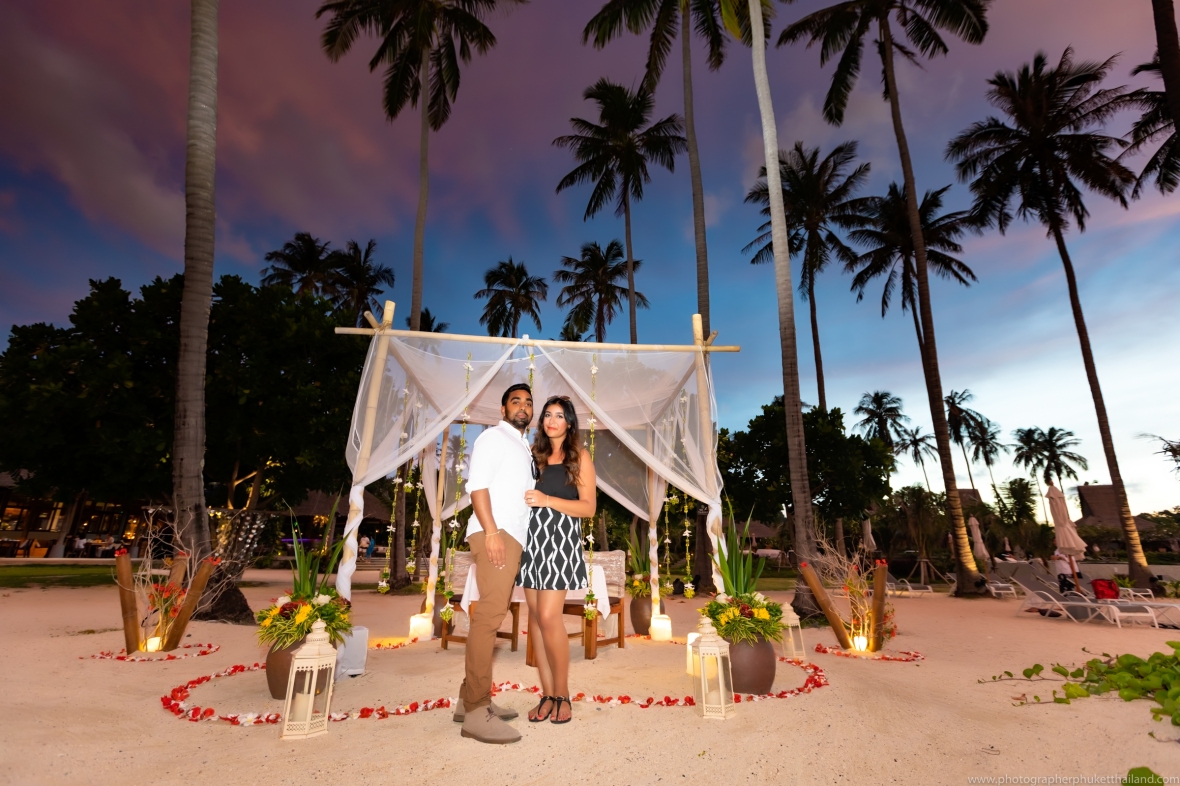 marriage proposal photoshoot at Saii Phi Phi island Village