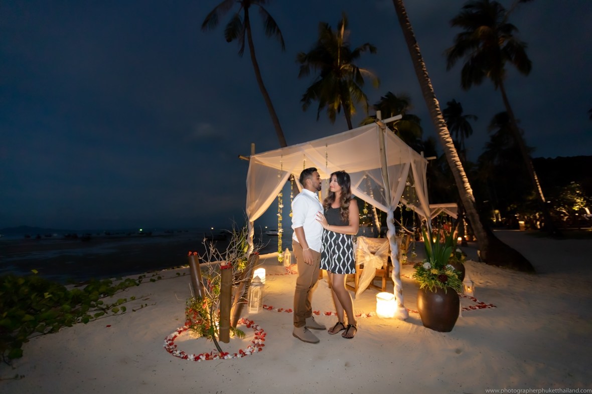 marriage proposal photoshoot at Saii Phi Phi island Village
