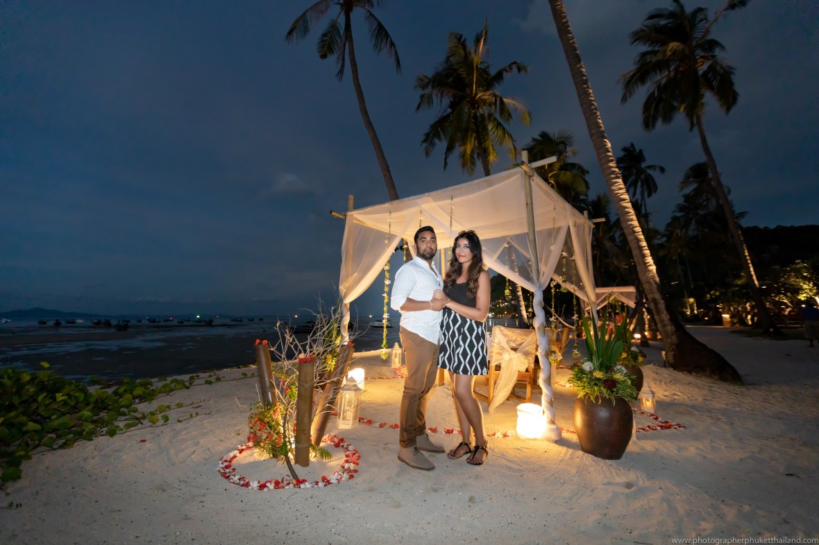 marriage proposal photoshoot at Saii Phi Phi island Village