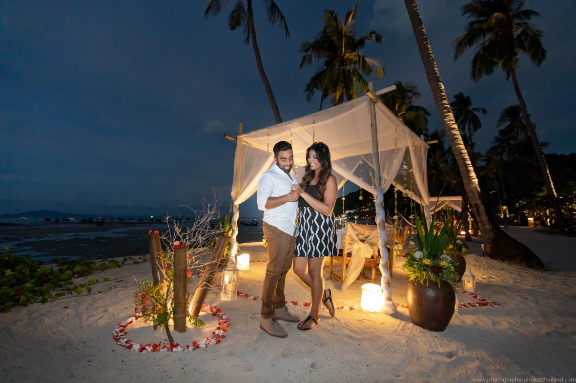 marriage proposal photoshoot at Saii Phi Phi island Village