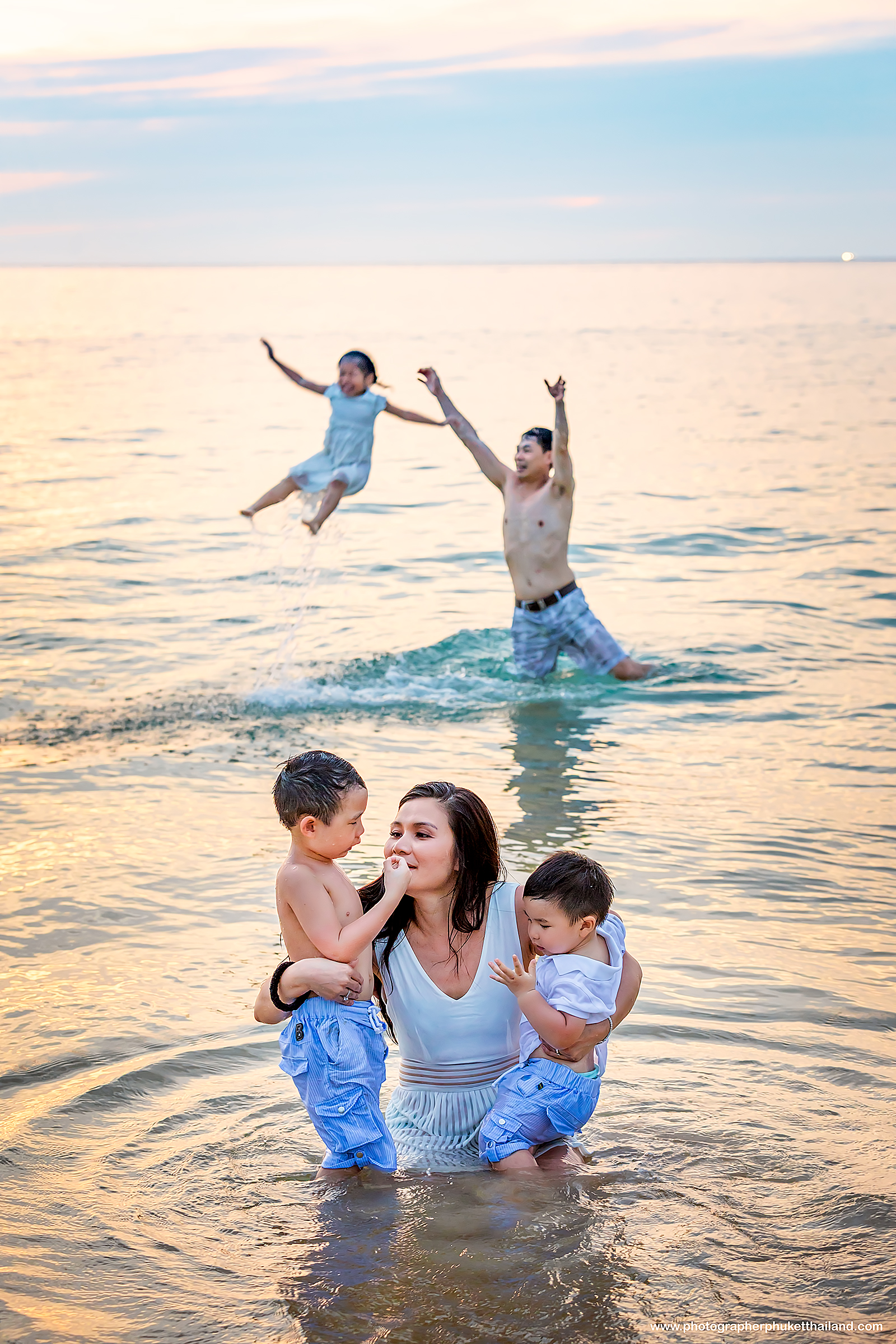 family photography at karon beach phuket thailand