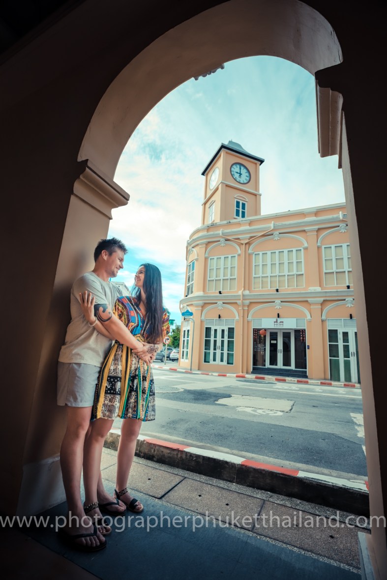 engagement photoshoot at phuket old town
