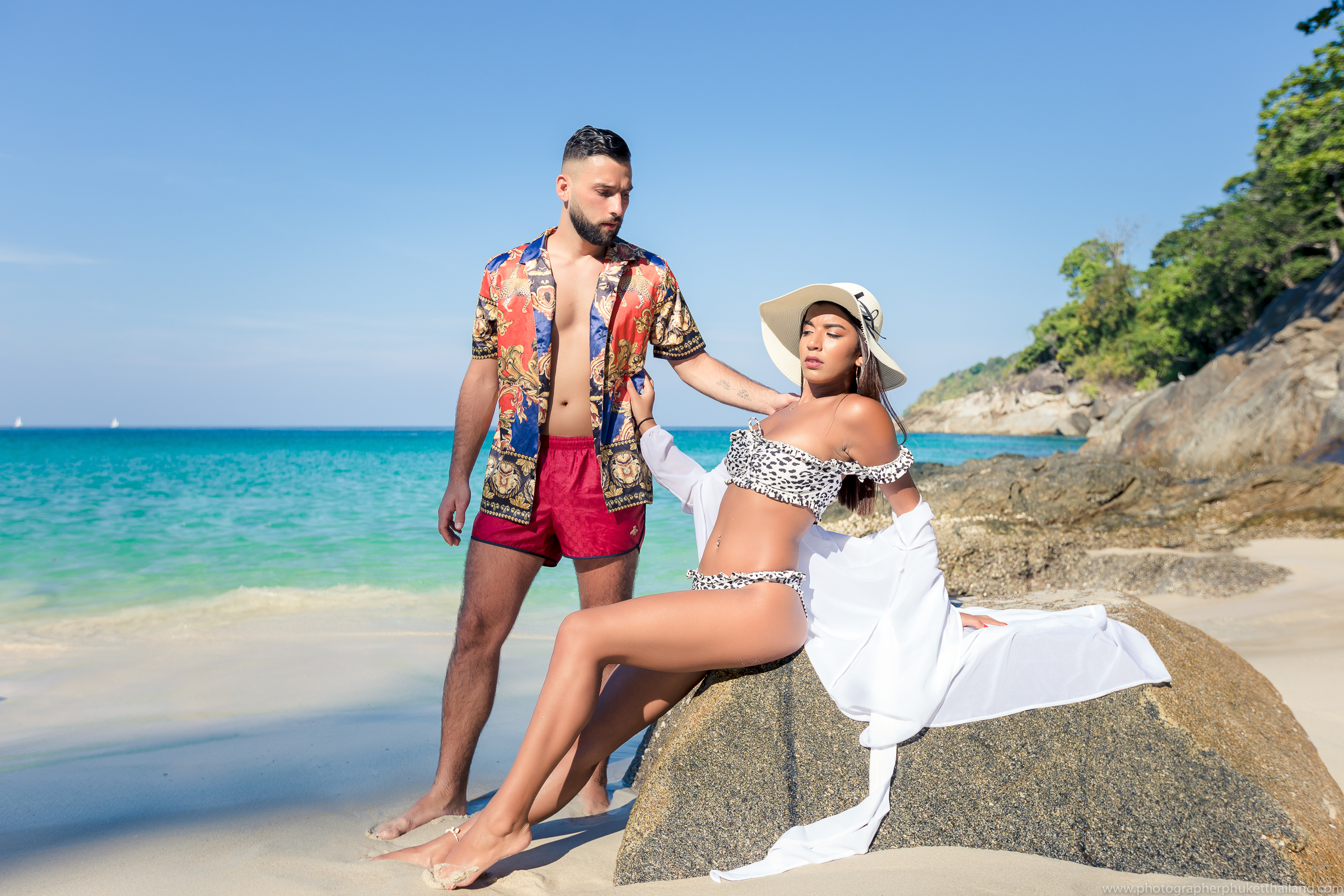 couple portrait photoshoot at freedom beach phuket