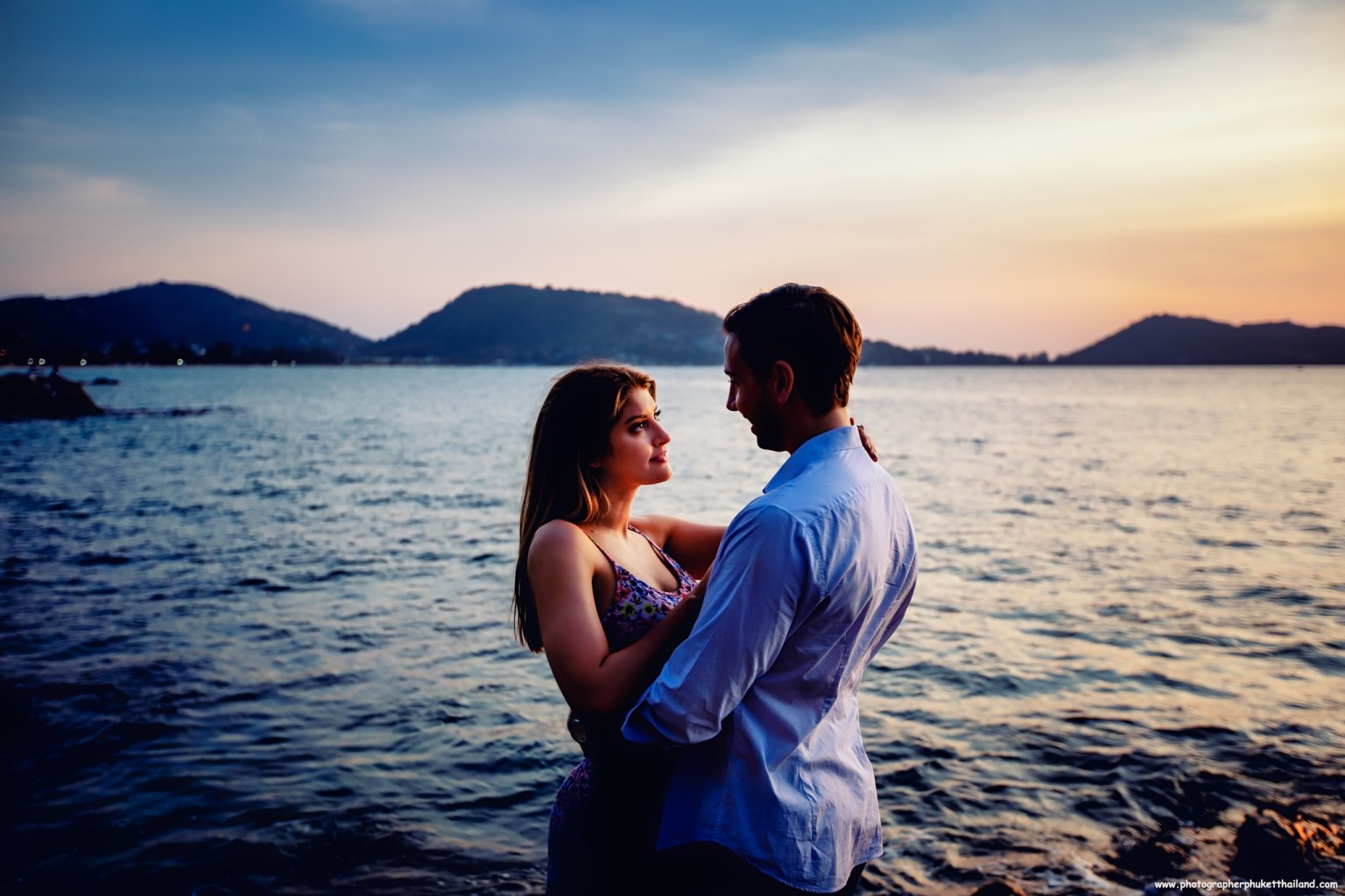 Honeymoon photoshoot at Kalim bay Phuket Thailand by phuket photographer