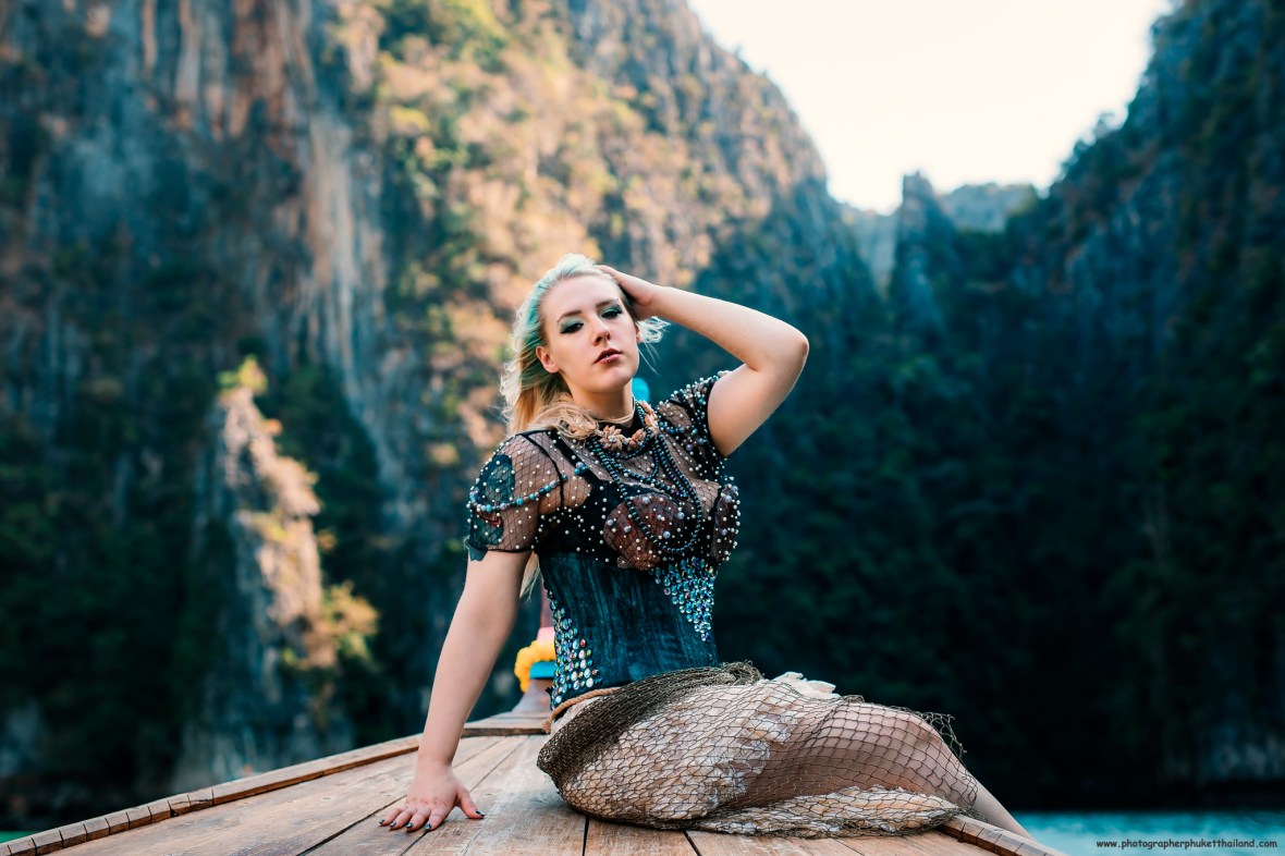 portrait photoshoot at pileh lagoon phi phi island krabi