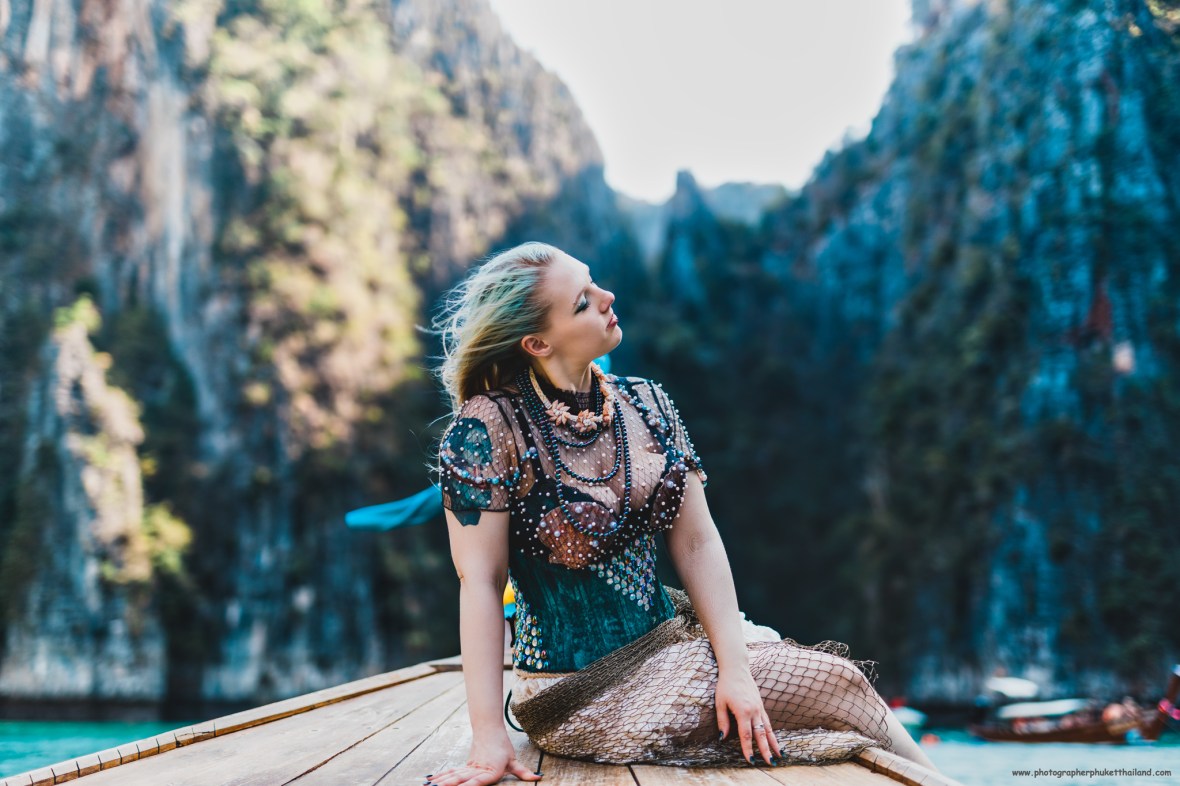 portrait photoshoot at pileh lagoon phi phi island krabi