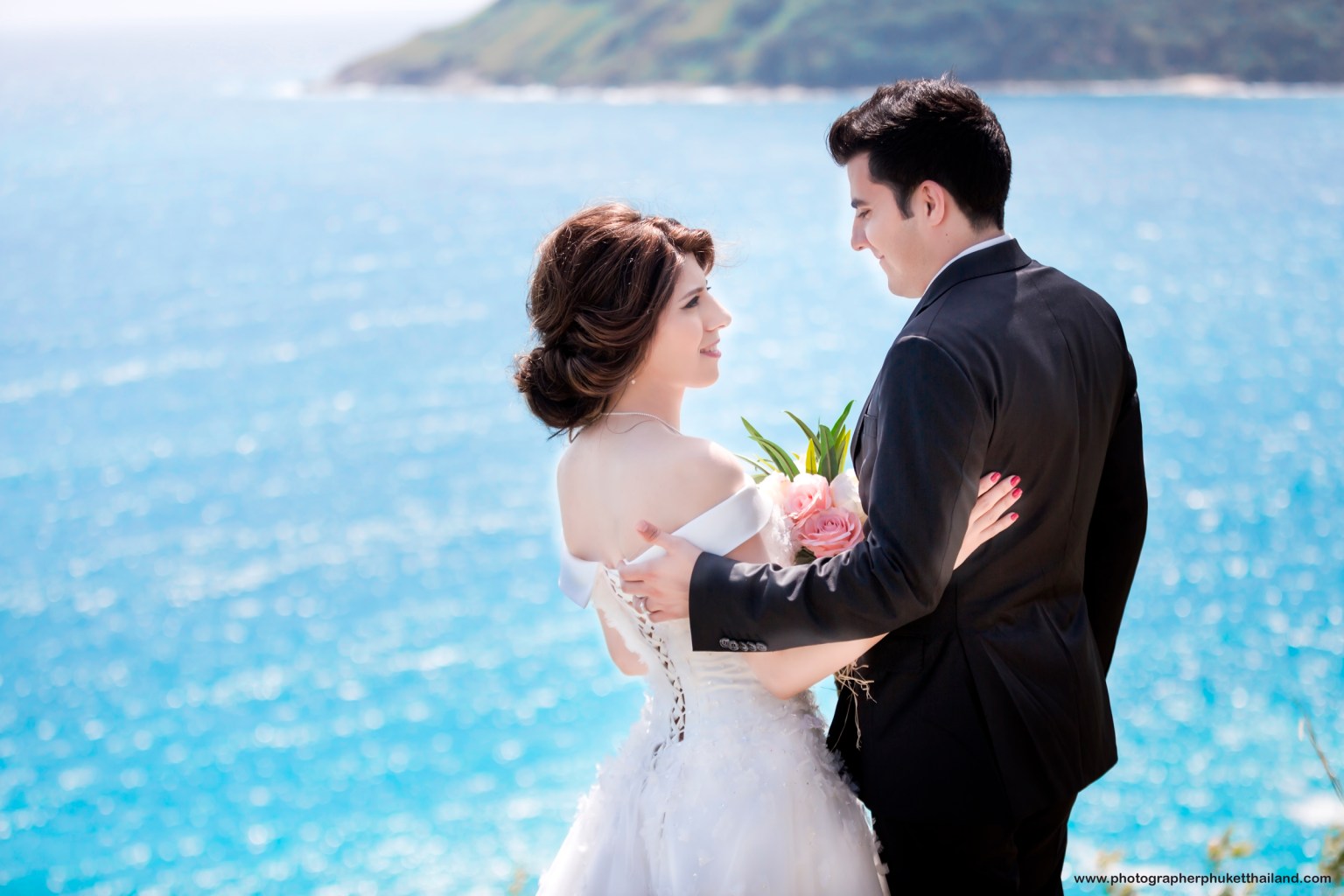 pre wedding photoshoot at windmill viewpoint Phuket Thailand