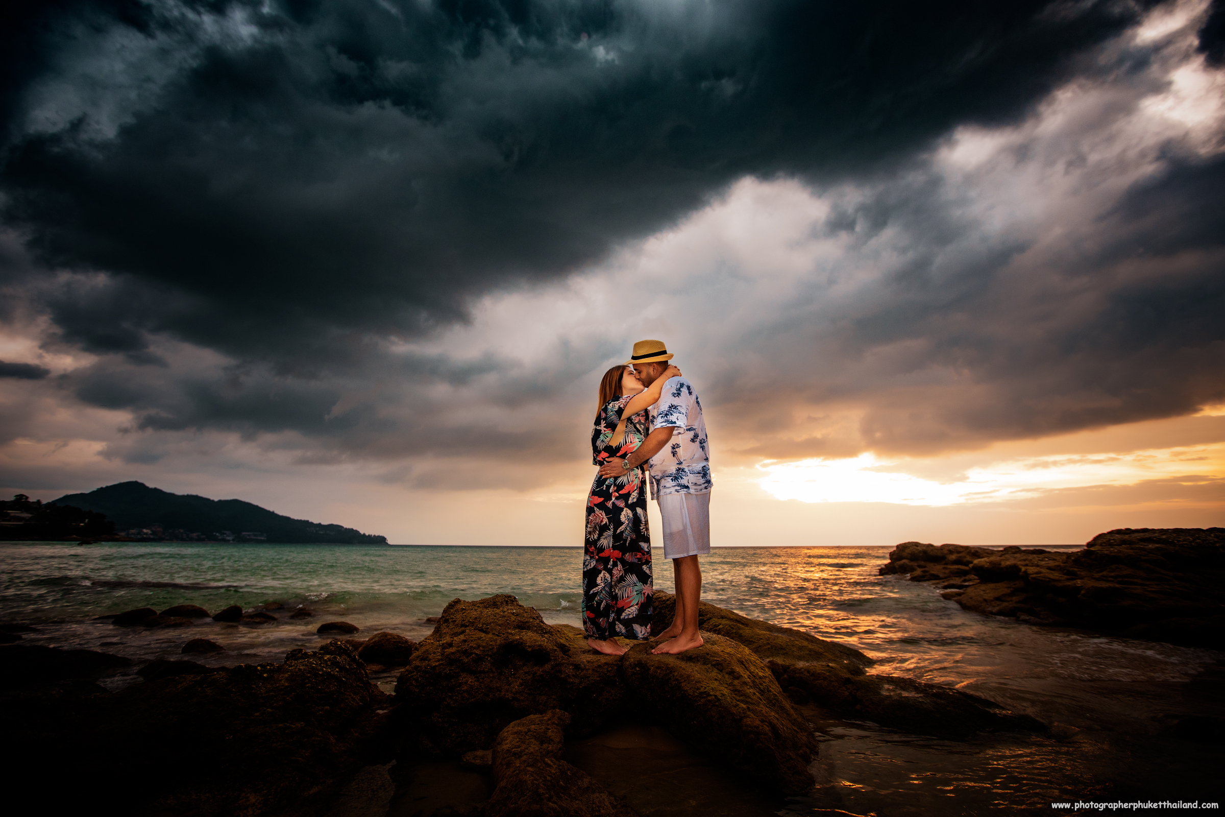 Honeymoon couple photoshoot at Surin beach Phuket