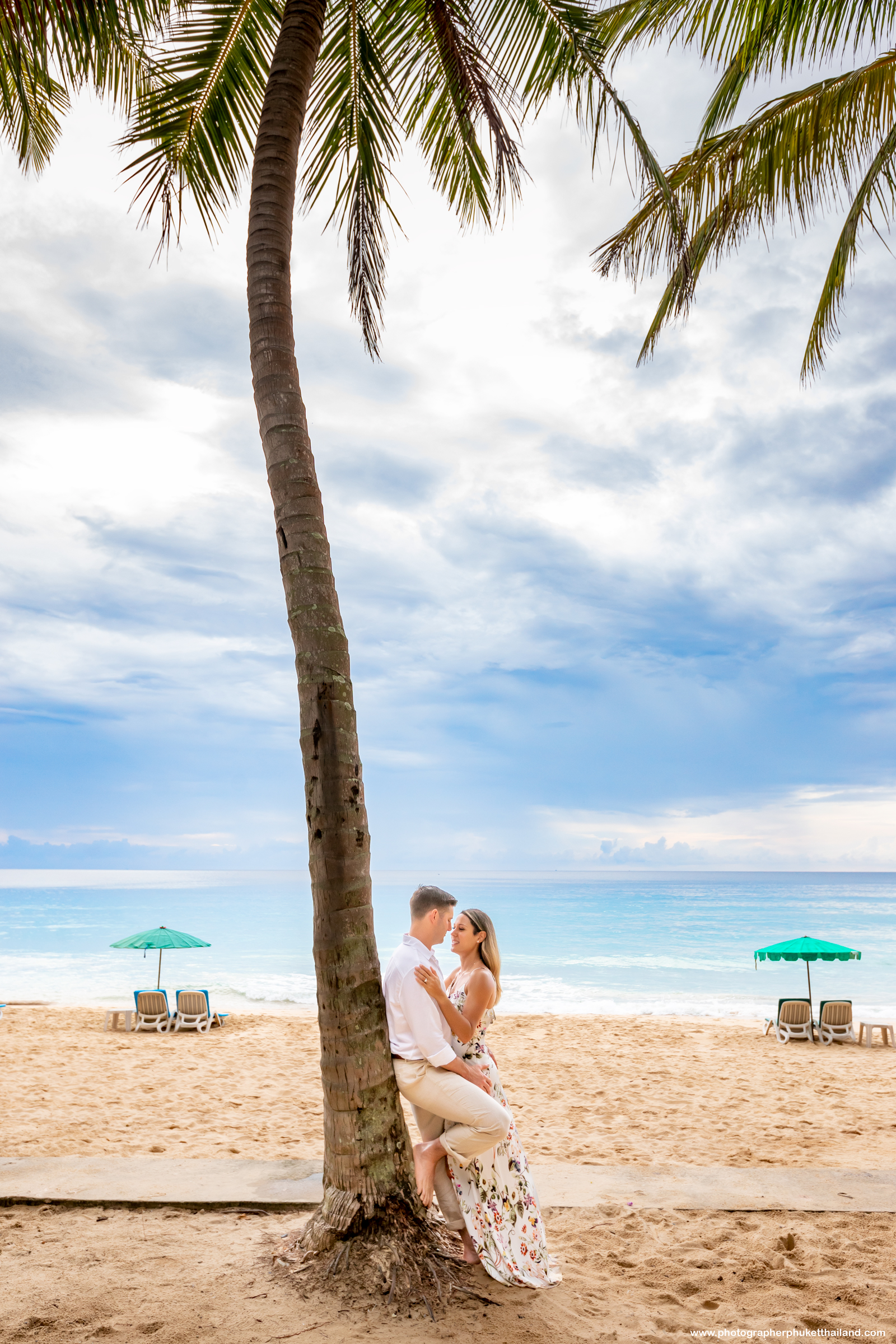 Honeymoon couple photoshoot at Surin beach Phuket Thailand