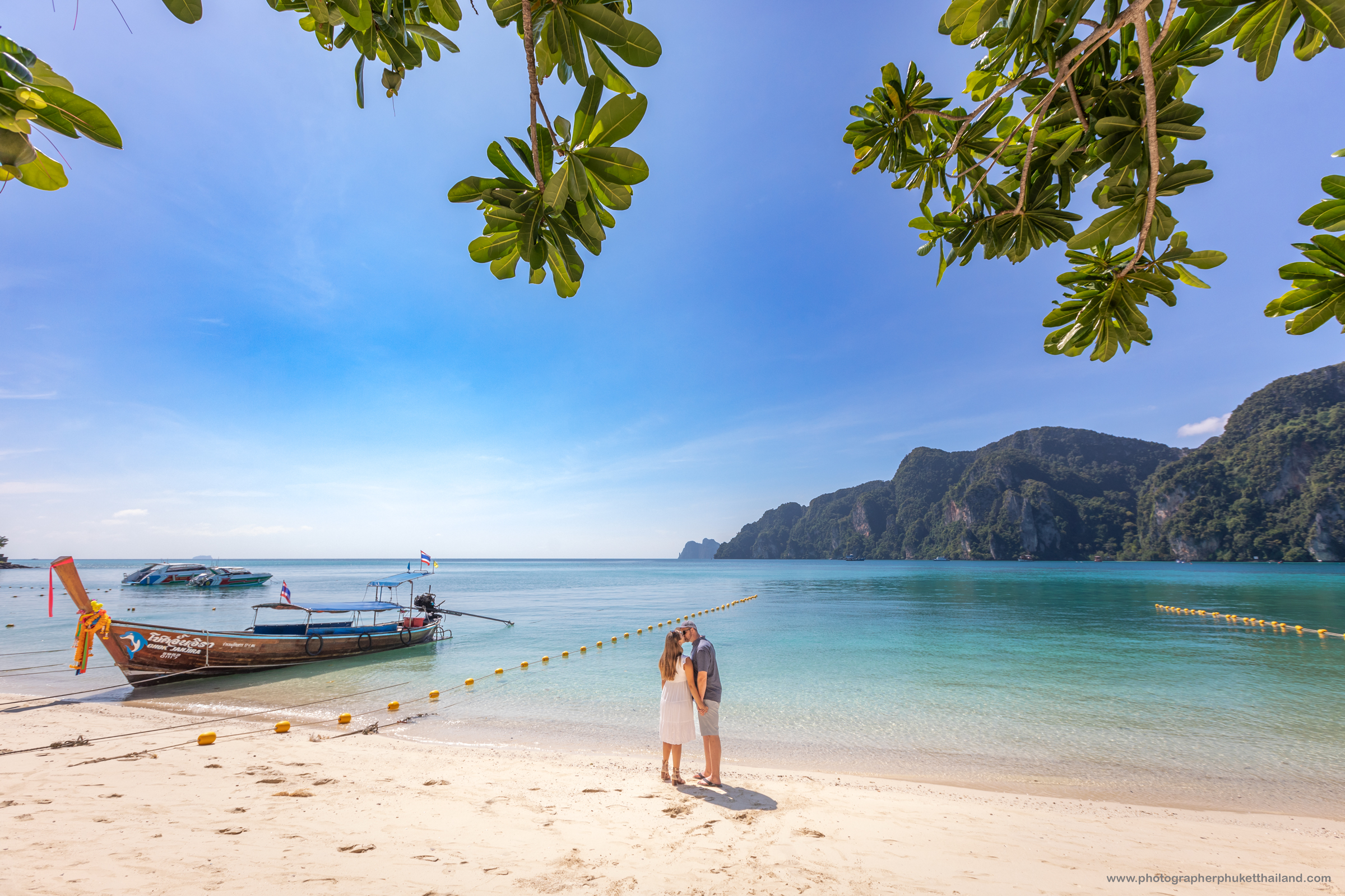 engagement photoshoot at Ton sai beach by phi phi photographer