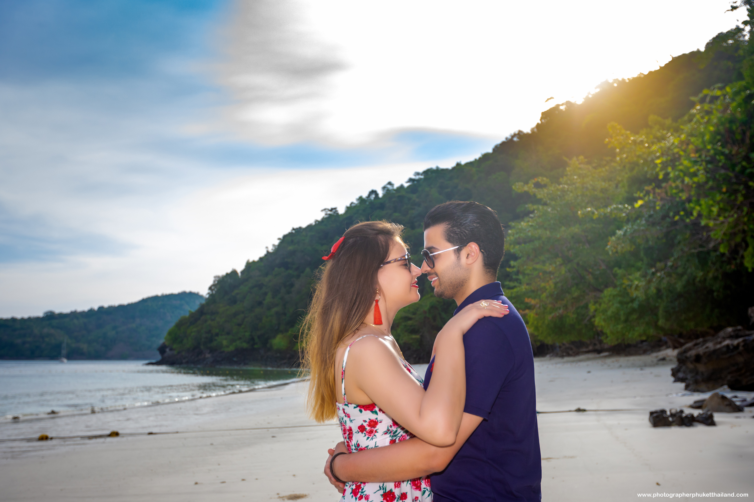 engagement photoshoot at monkey beach phi phi island krabi