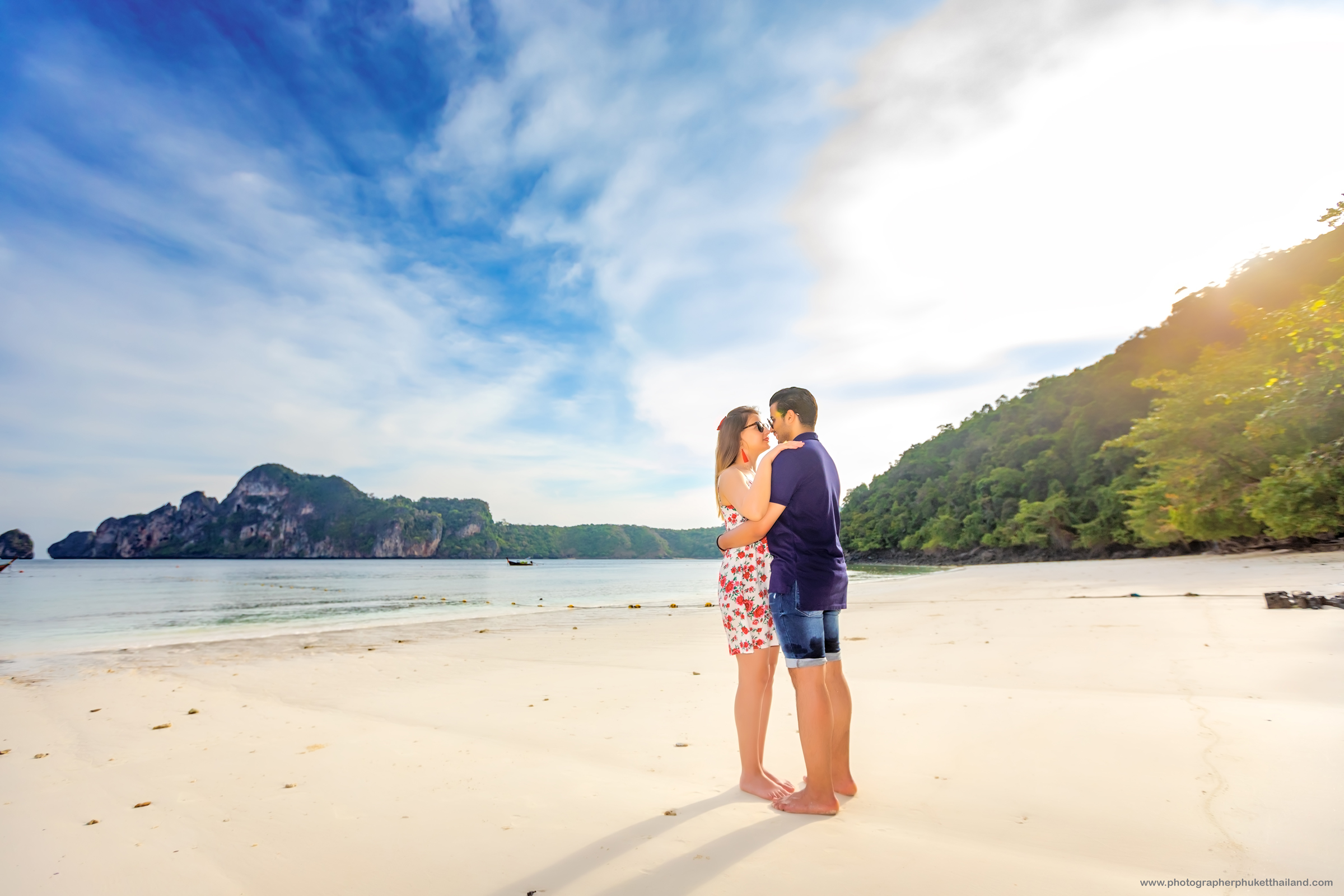 engagement photoshoot at monkey beach phi phi island krabi